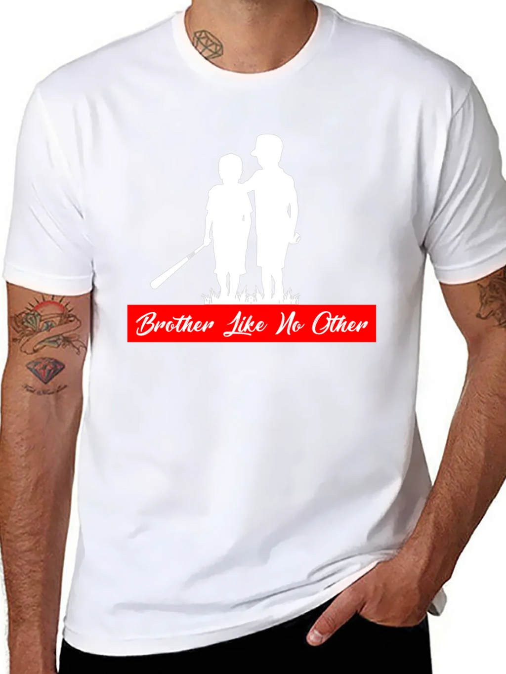 Brother Like No Other T-Shirt - Baseball Silhouette Design product image 7
