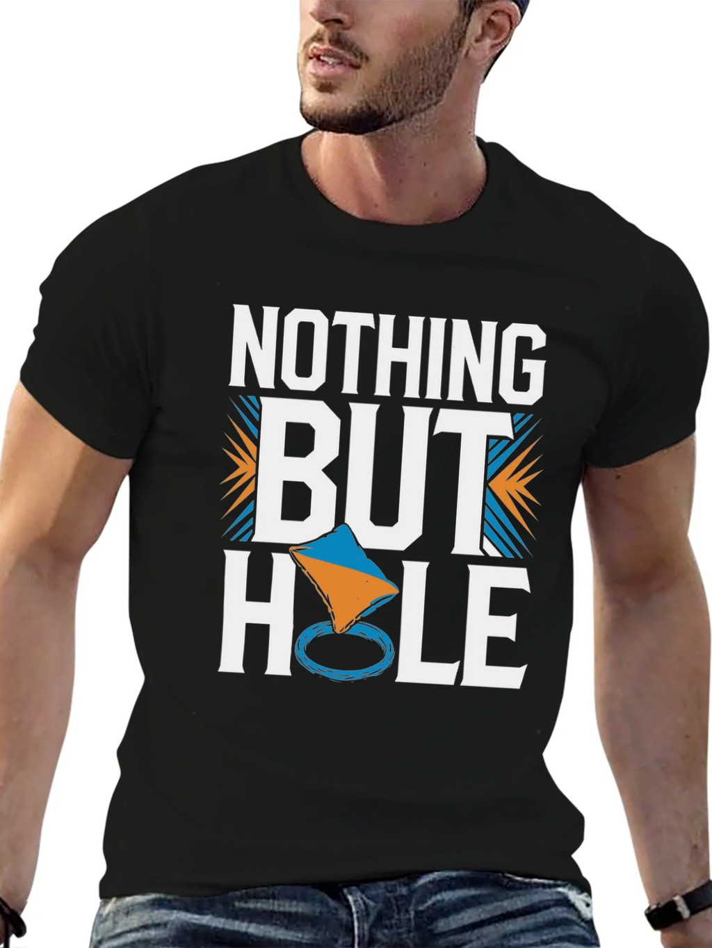 Nothing But Hole T-Shirt Cornhole Player Tee product image 4
