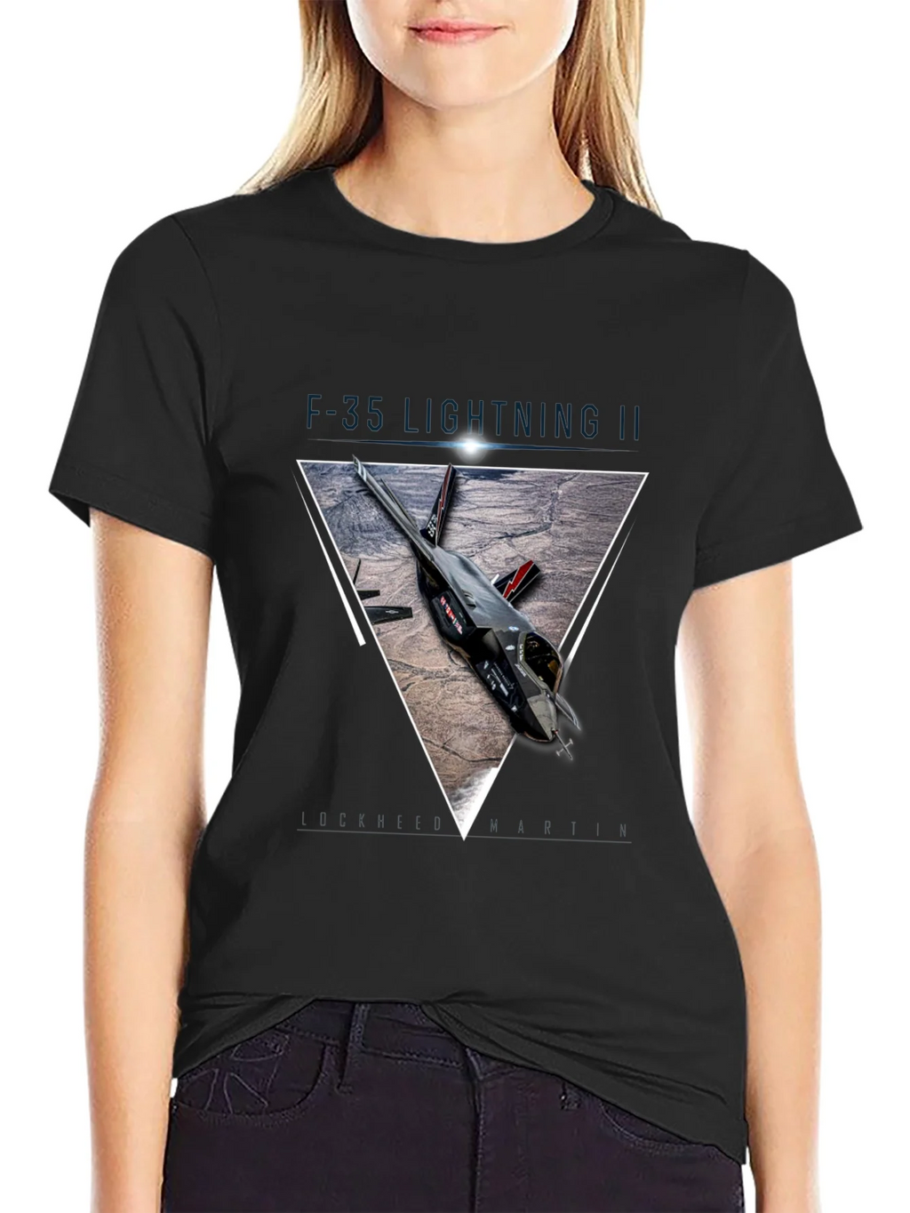 F-35 Lightning II Graphic Print T-Shirt product image 2