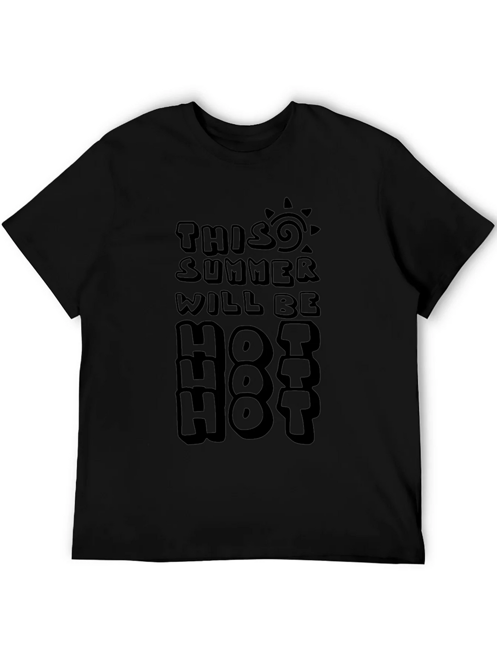 Summer Hot T-Shirt - Unisex Black Tee product image 3