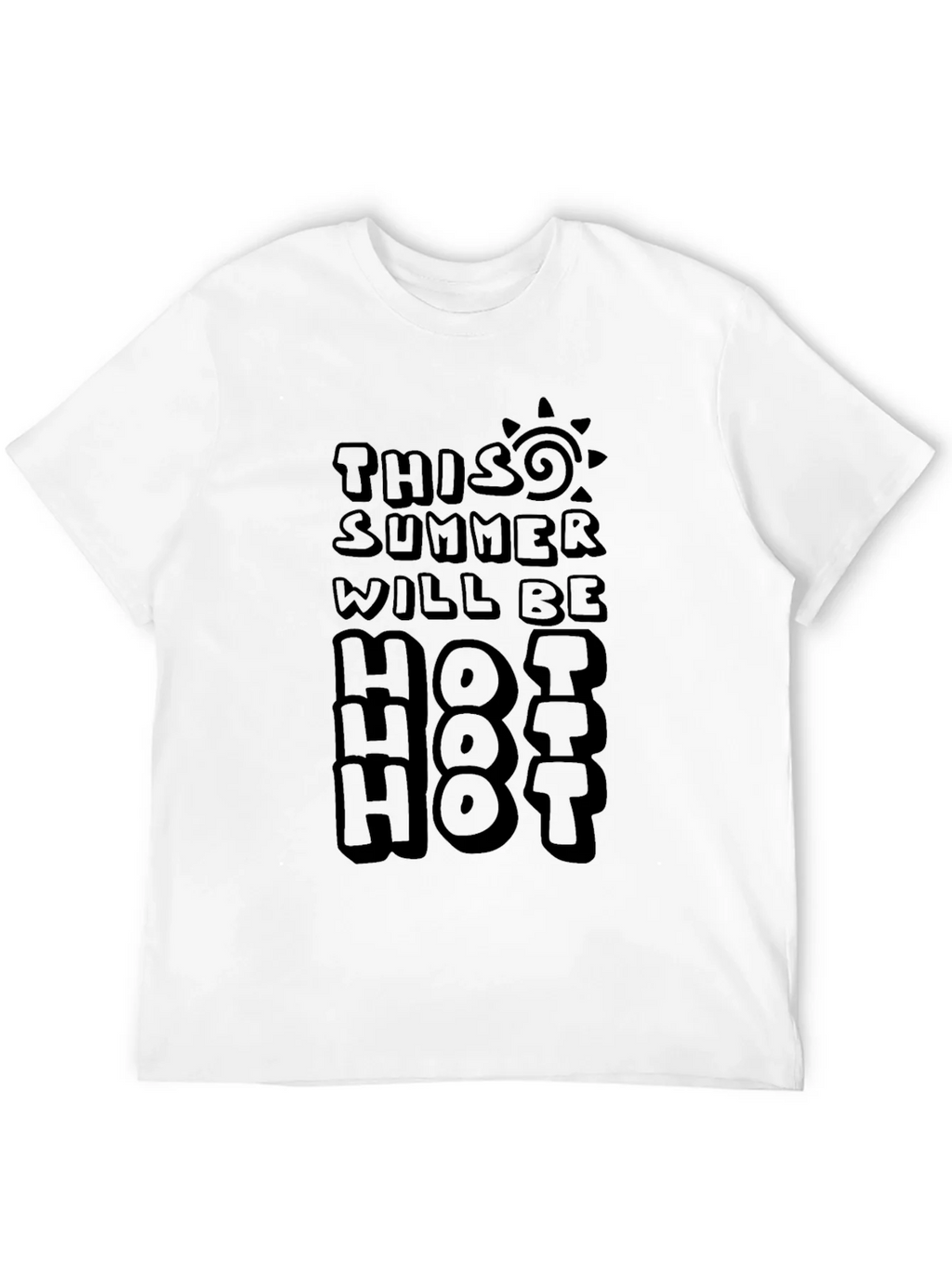 Summer Hot T-Shirt - Unisex Black Tee product image 7