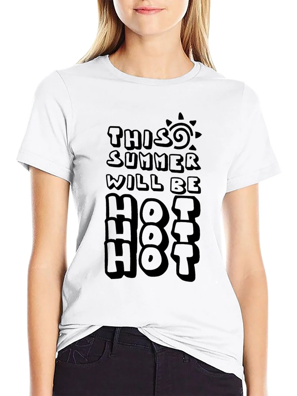 Summer Hot T-Shirt - Unisex Black Tee product image 4