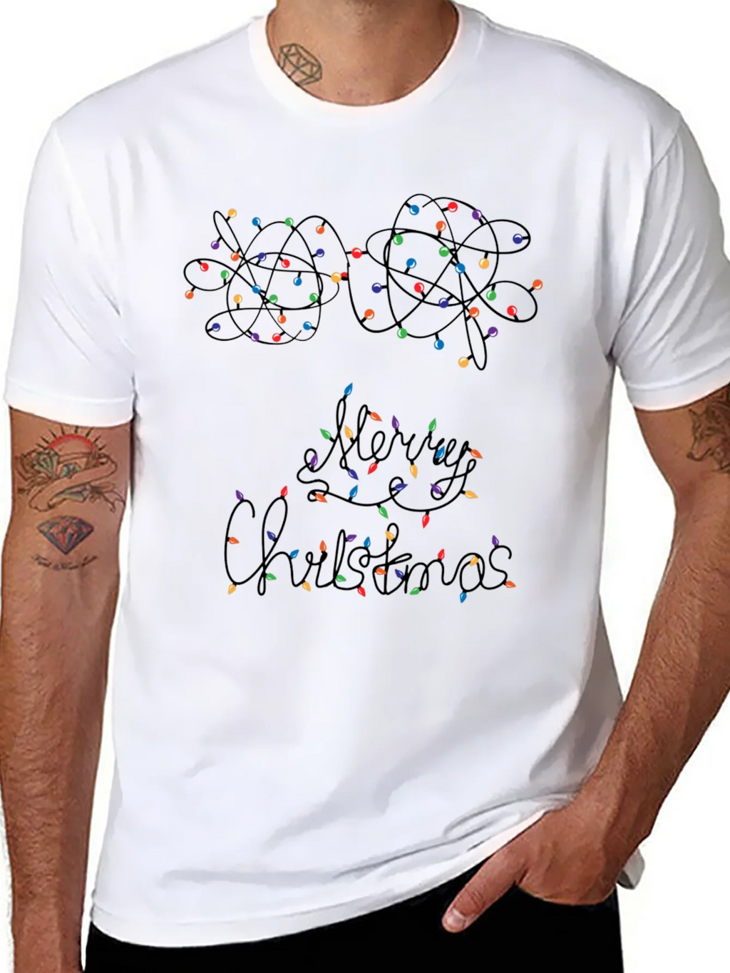 Merry Christmas Lights T-Shirt product image 7