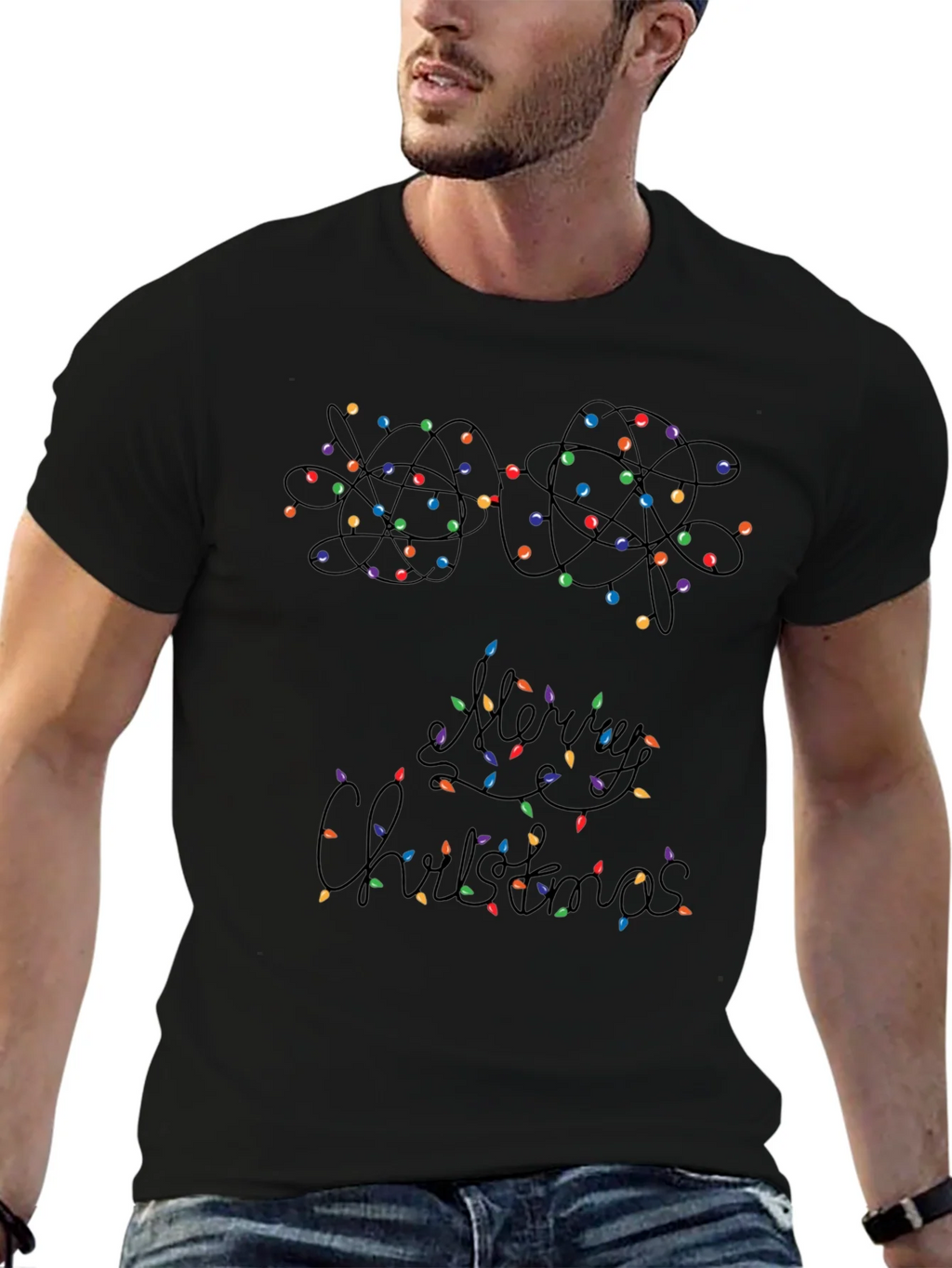 Merry Christmas Lights T-Shirt product image 6