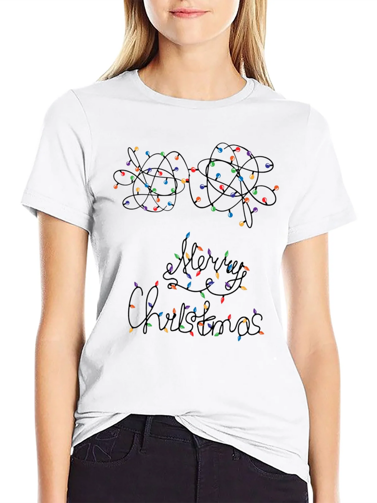 Merry Christmas Lights T-Shirt product image 8