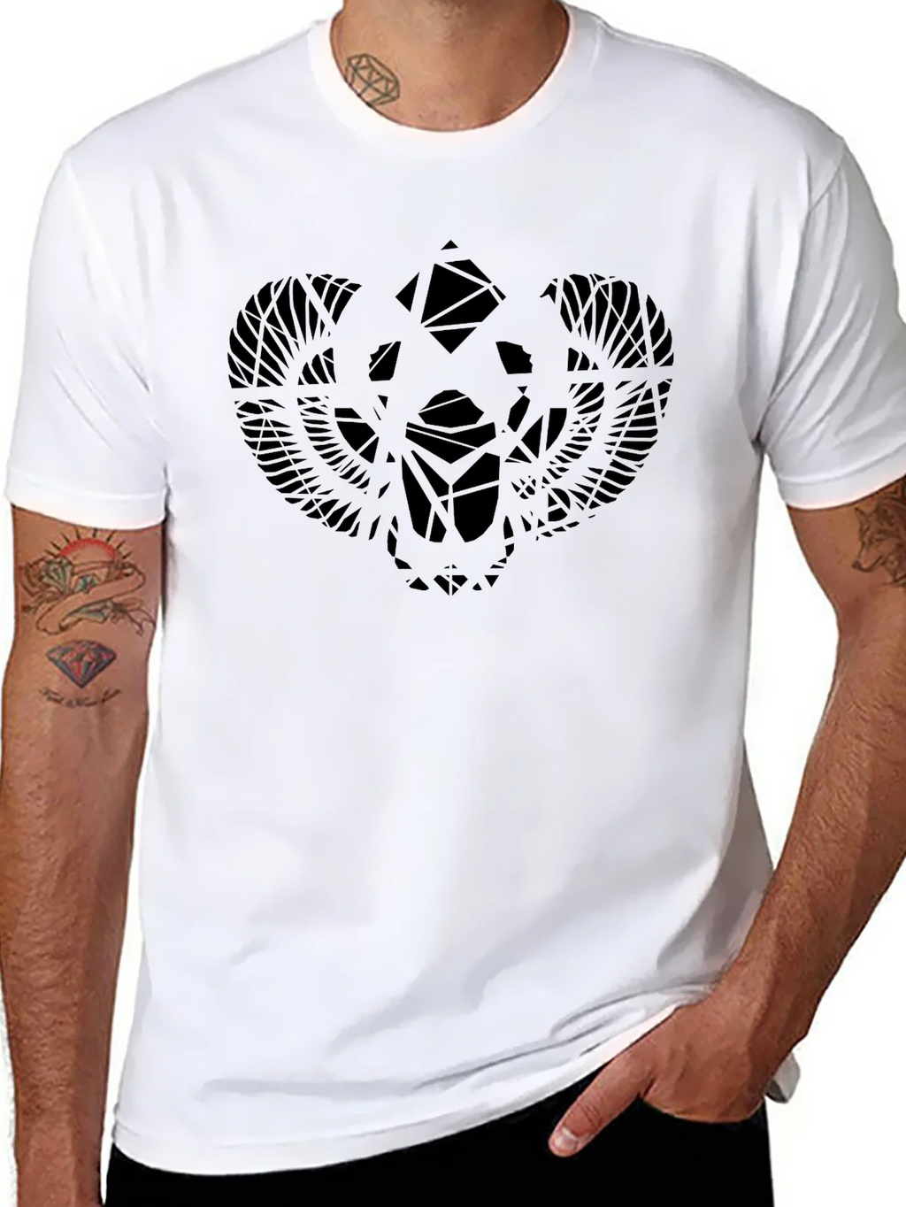 Unique Graphic Black T-Shirt product image 7