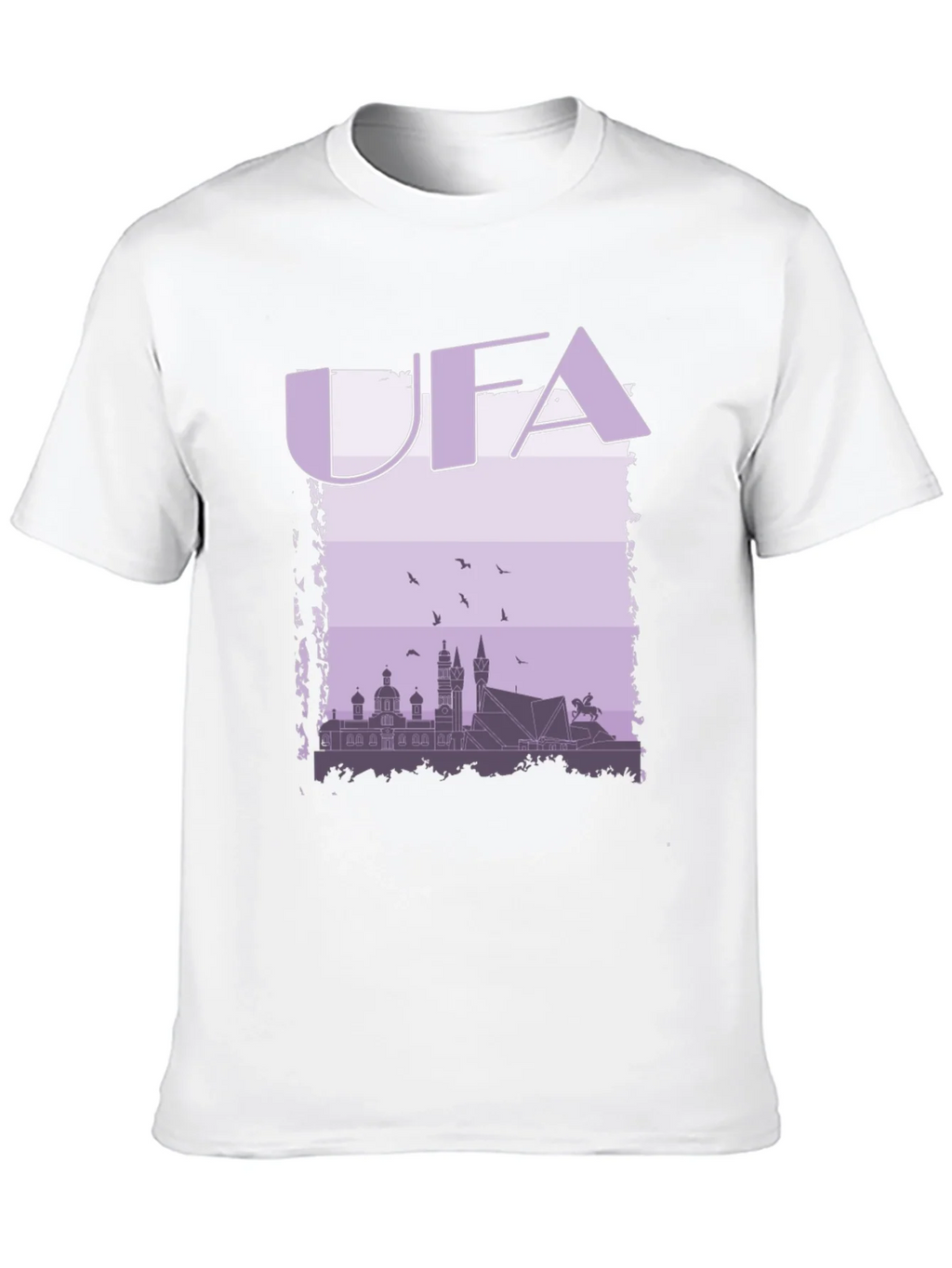 UFA Skyline Graphic T-Shirt - Black Cotton Tee product image 4