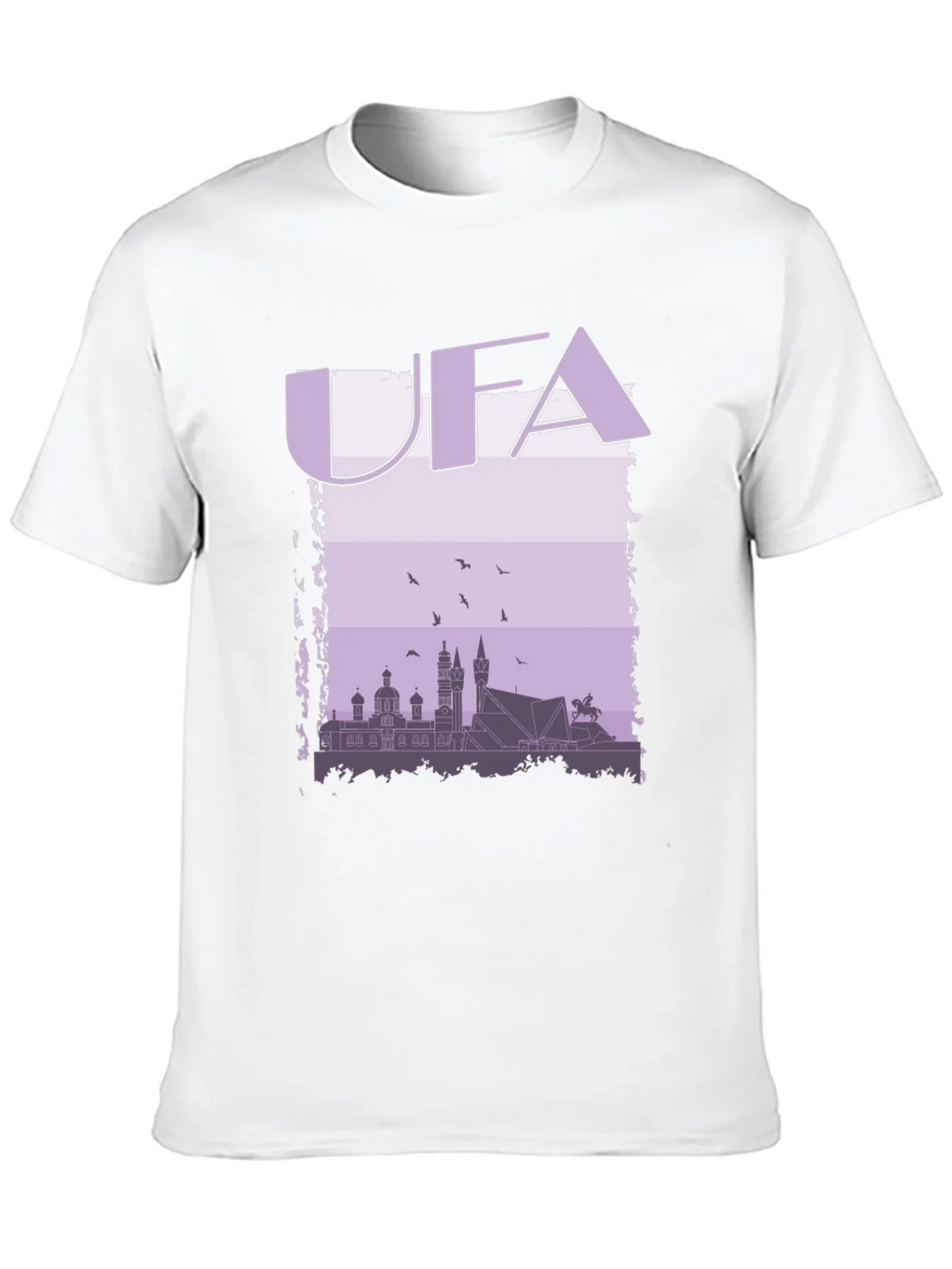 UFA Skyline Graphic T-Shirt - Black Cotton Tee product image 4