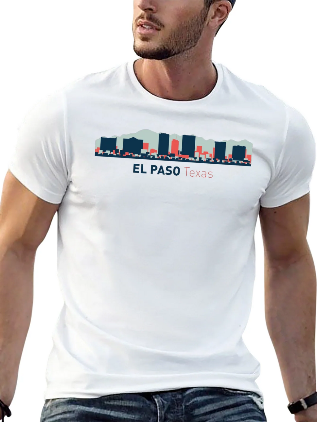El Paso Texas Skyline Graphic T-Shirt product image 7