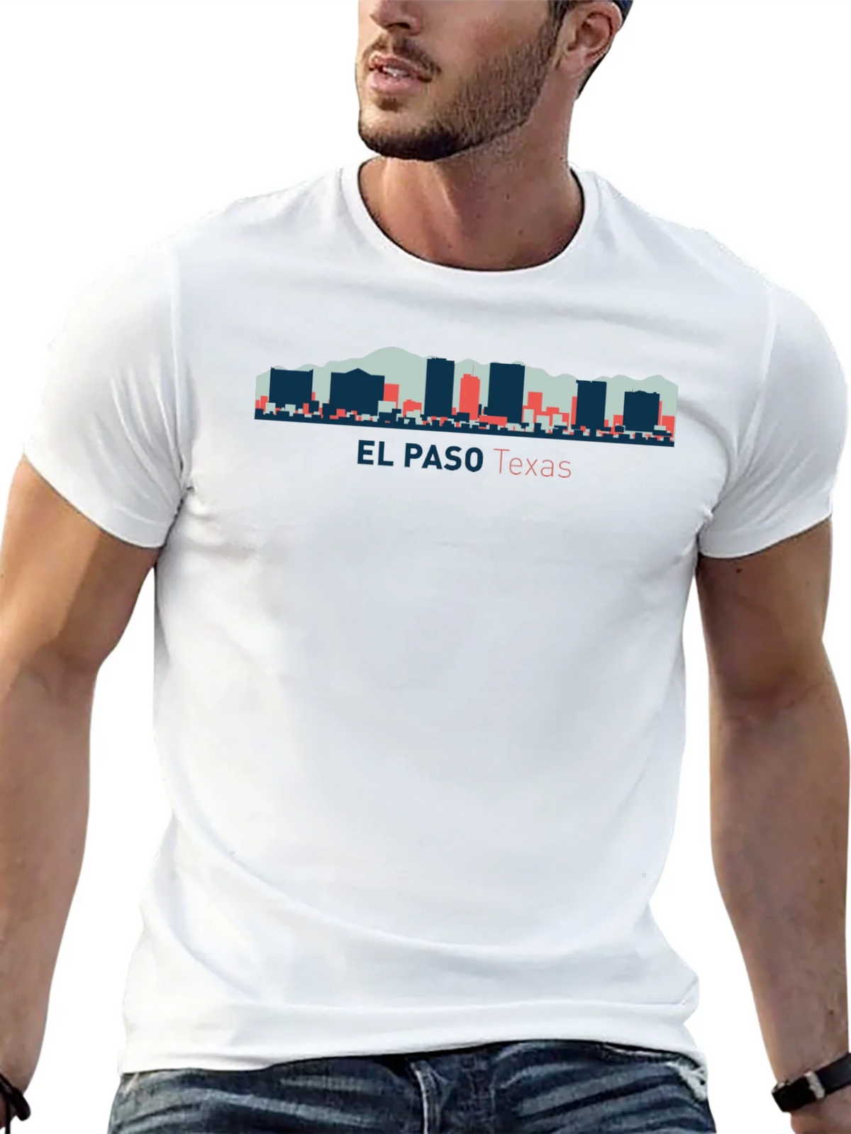 El Paso Texas Skyline Graphic T-Shirt product image 7