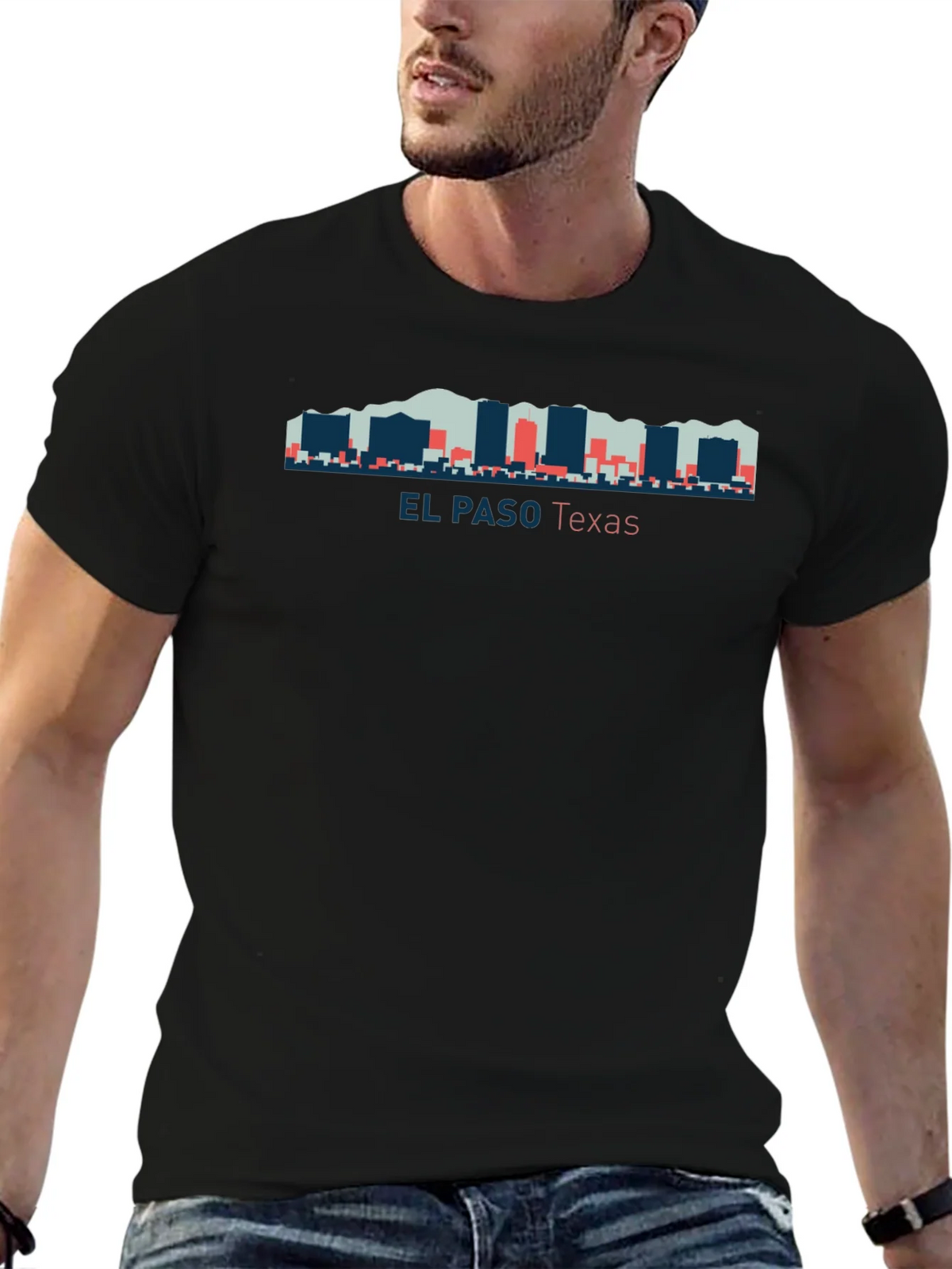 El Paso Texas Skyline Graphic T-Shirt product image 4