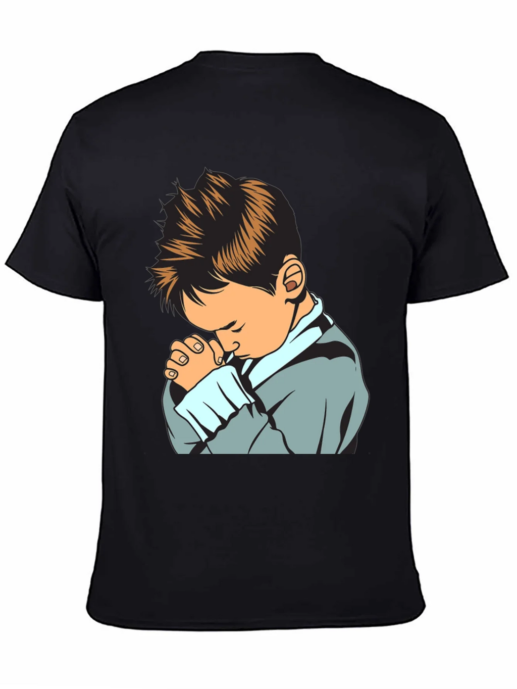 Praying Boy Graphic Tee - Soft Cotton Blend product image 3
