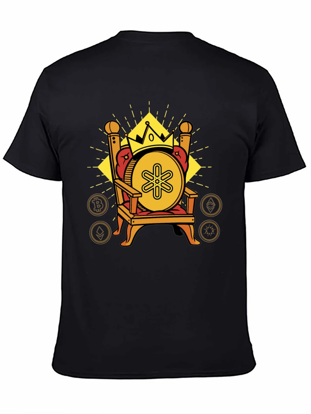 Crypto King Black T-Shirt product image 4