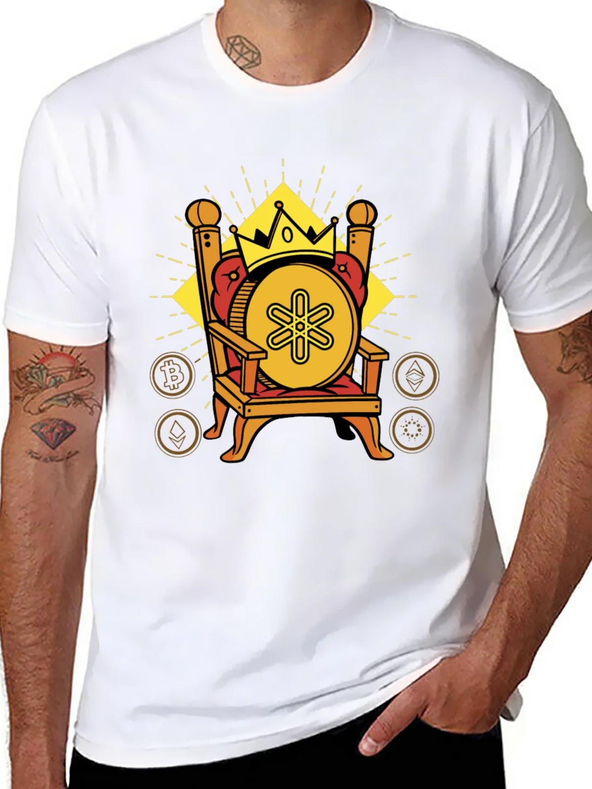 Crypto King Black T-Shirt product image 7