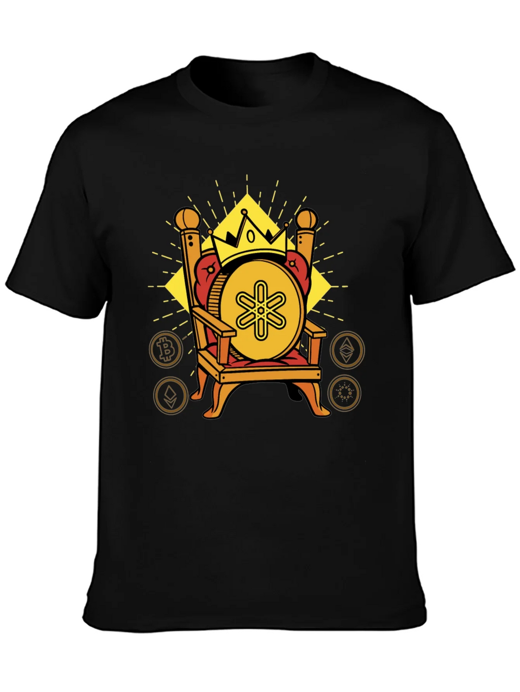 Crypto King Black T-Shirt product image 3