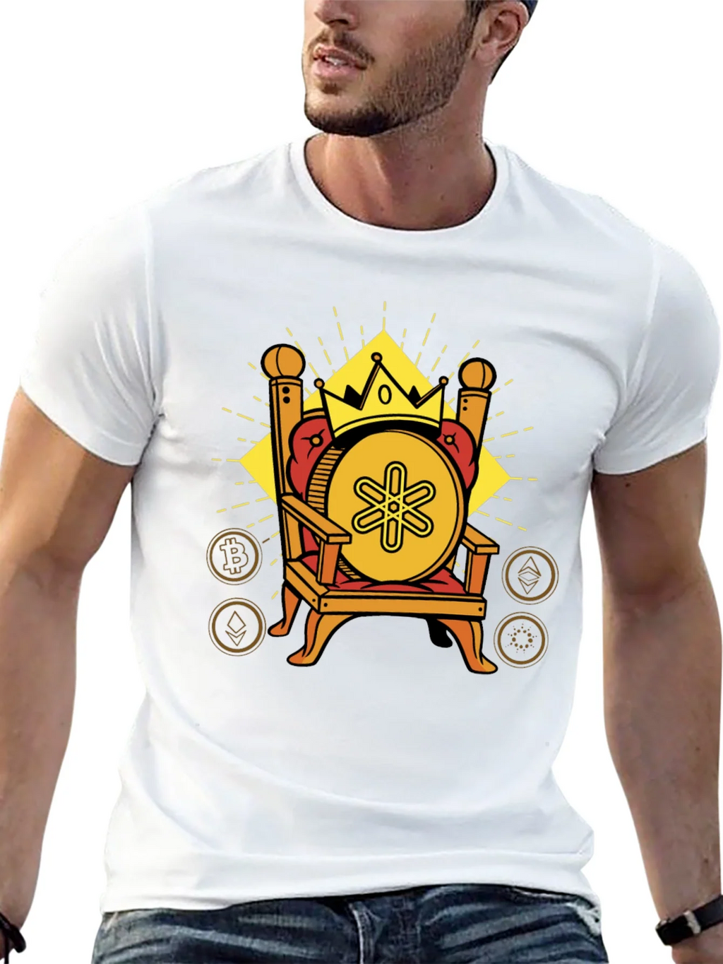 Crypto King Black T-Shirt product image 12