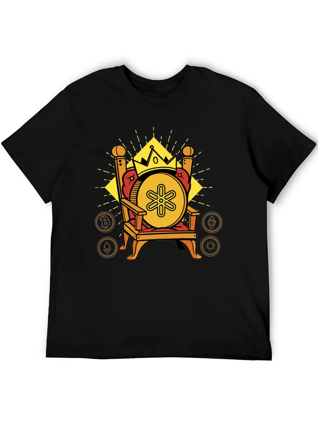 Crypto King Black T-Shirt product image 5