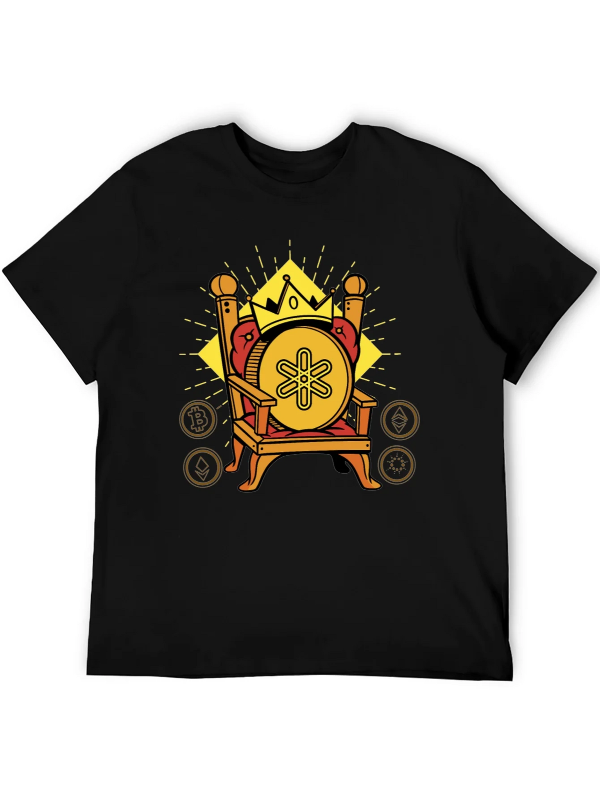 Crypto King Black T-Shirt product image 5