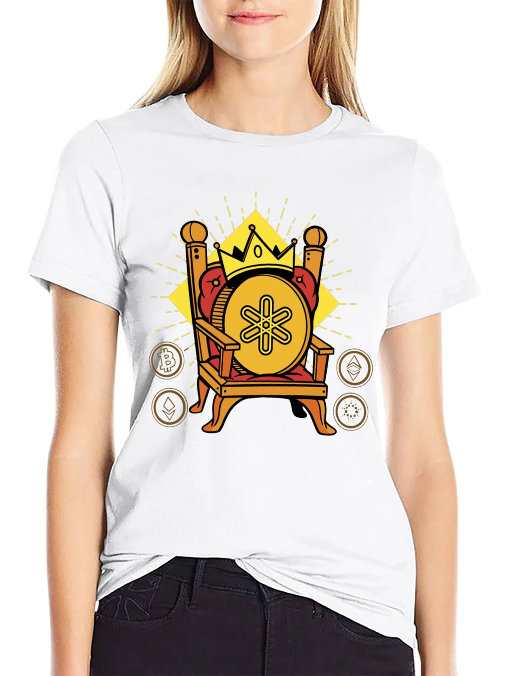 Crypto King Black T-Shirt product image 8