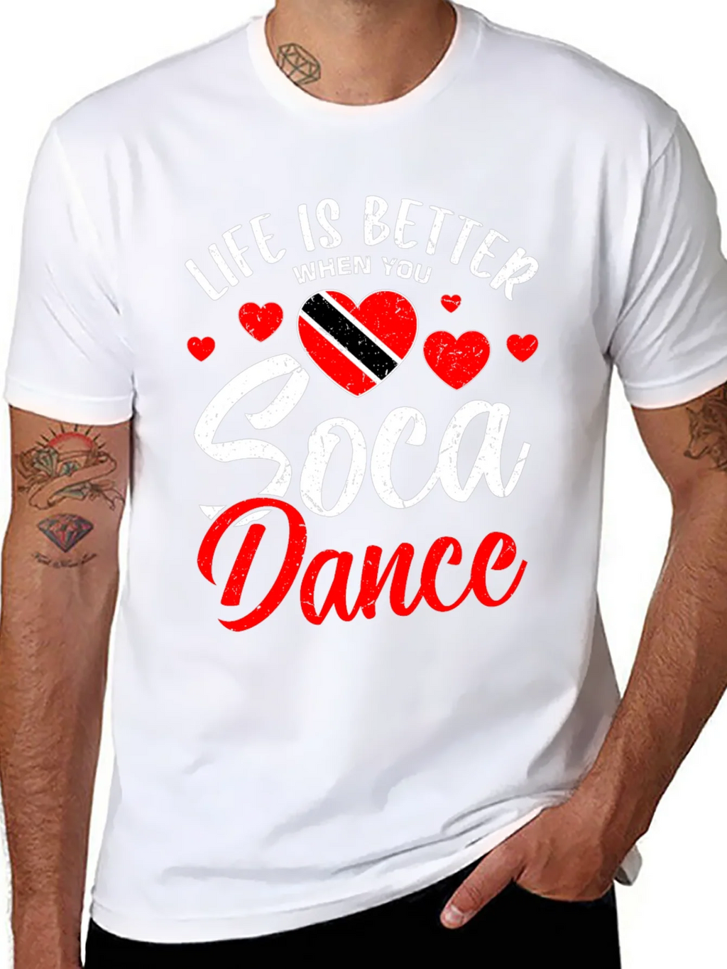 Life is Better Soca Dance Black T-Shirt product image 7