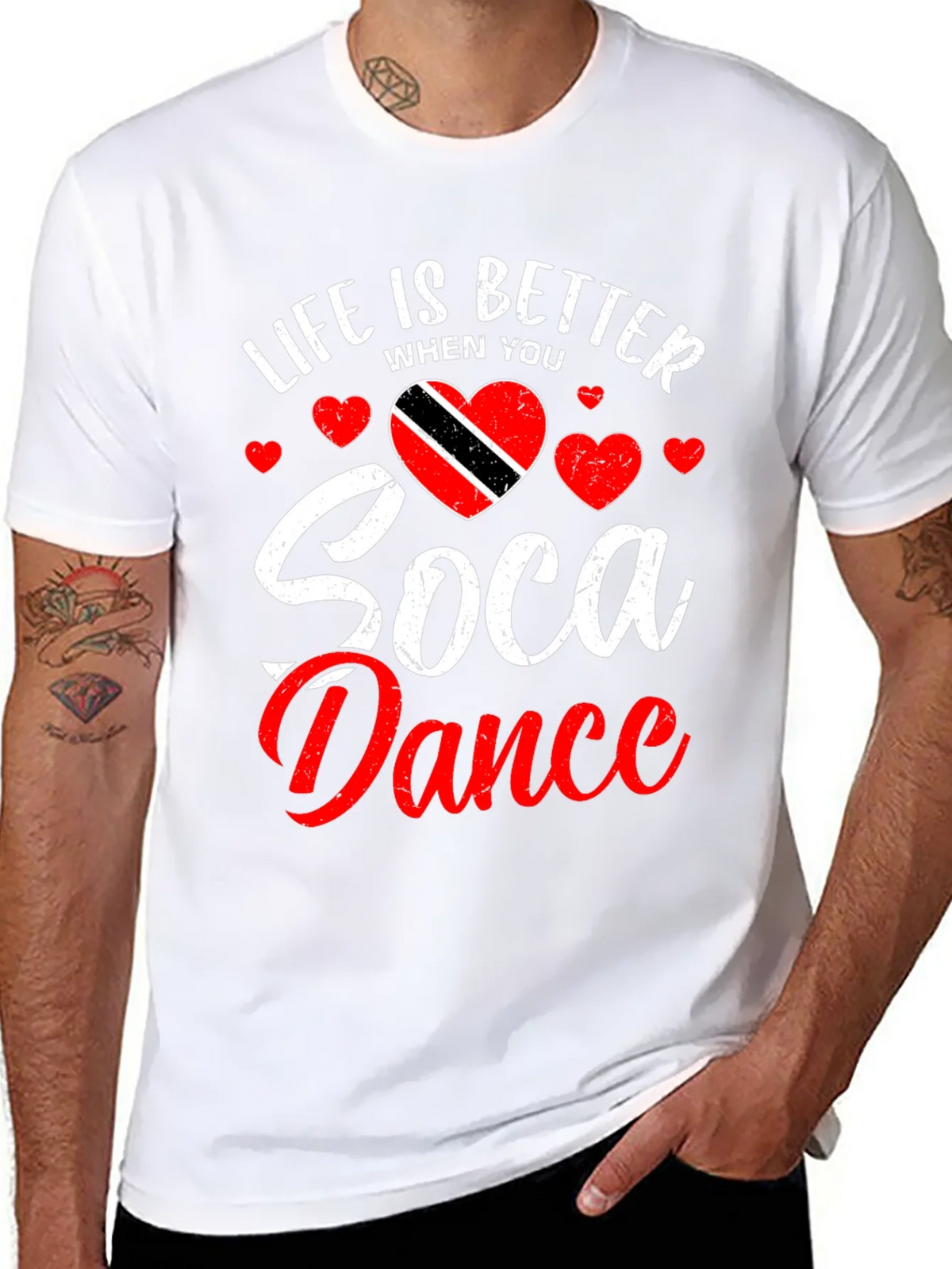 Life is Better Soca Dance Black T-Shirt product image 7
