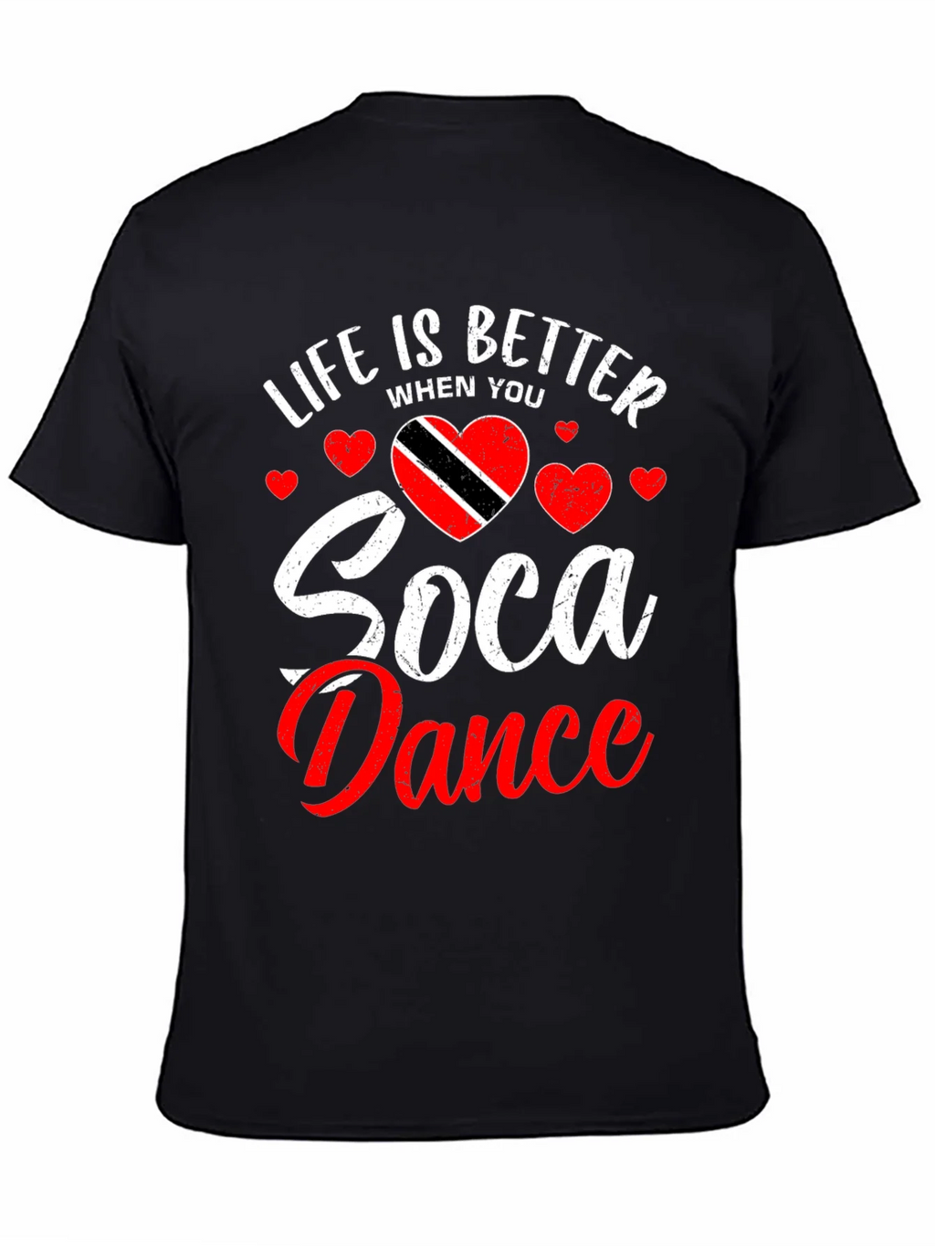 Life is Better Soca Dance Black T-Shirt product image 4
