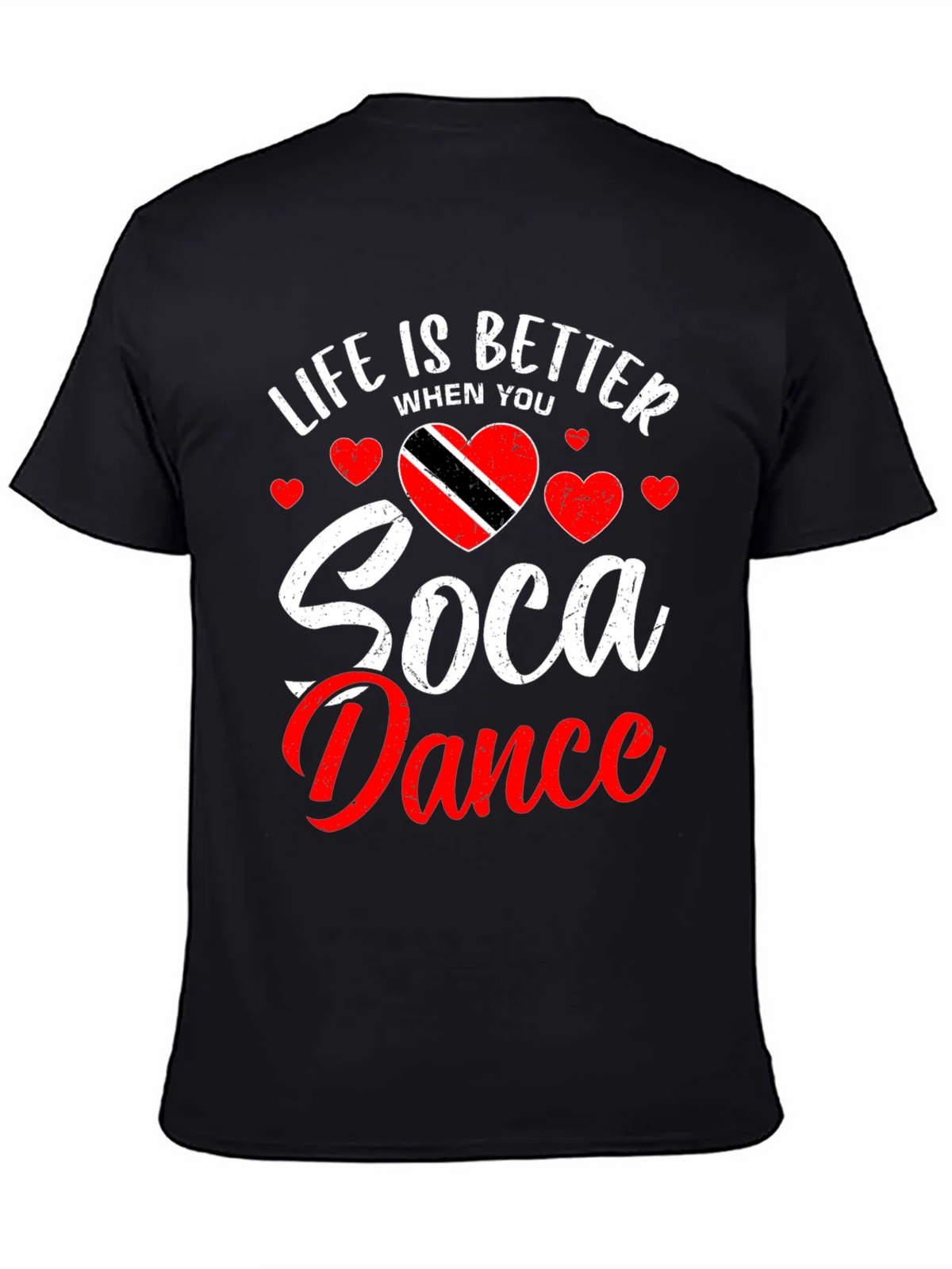 Life is Better Soca Dance Black T-Shirt product image 4