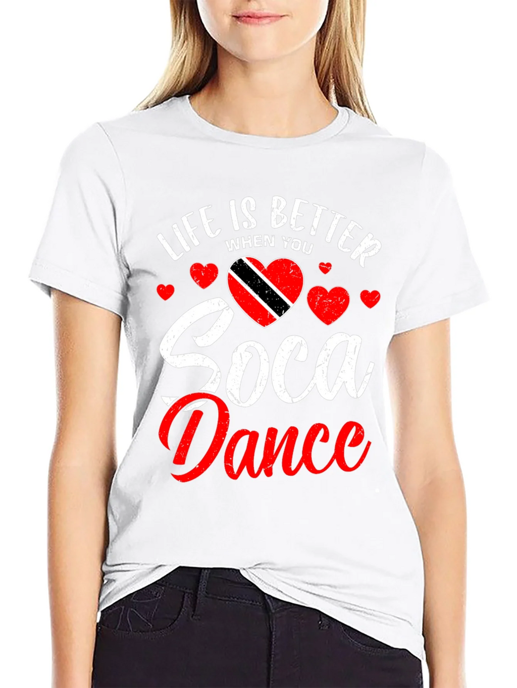 Life is Better Soca Dance Black T-Shirt product image 8