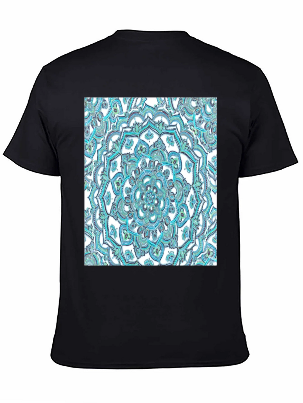 Mandala Graphic Tee - Soft Black Cotton T-Shirt product image 4