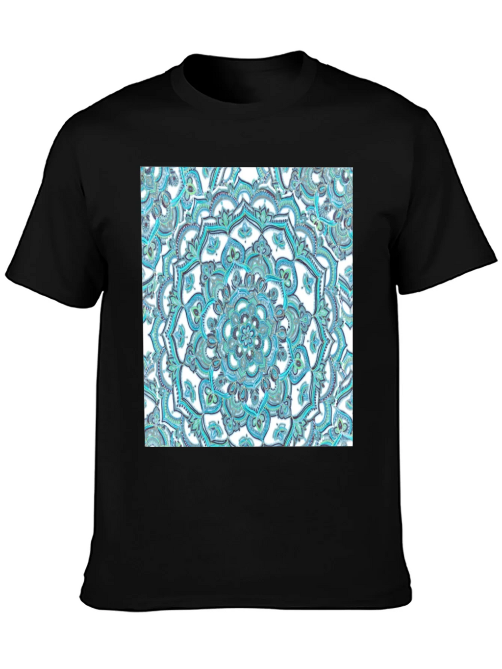 Mandala Graphic Tee - Soft Black Cotton T-Shirt product image 3