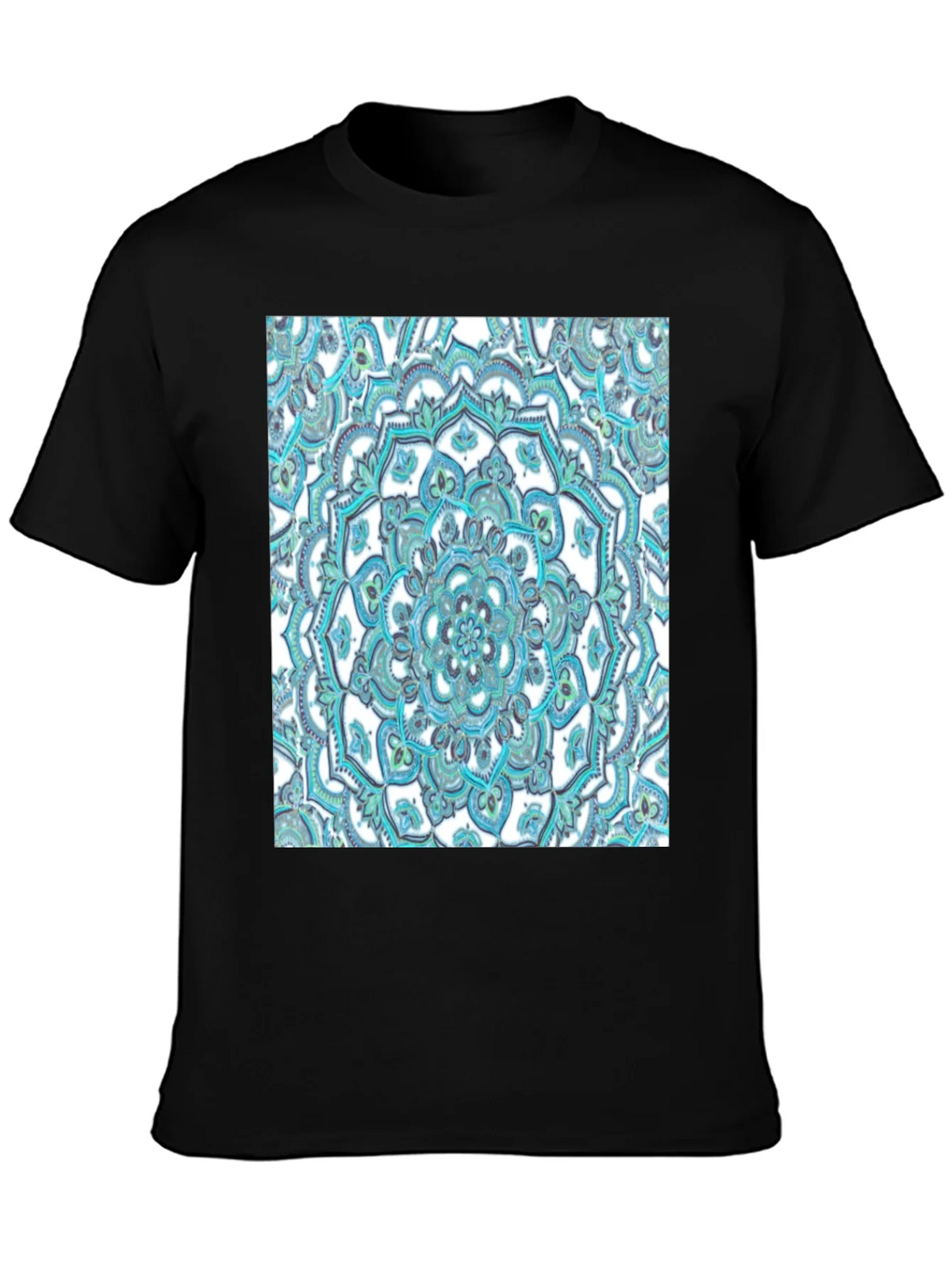 Mandala Graphic Tee - Soft Black Cotton T-Shirt product image 3