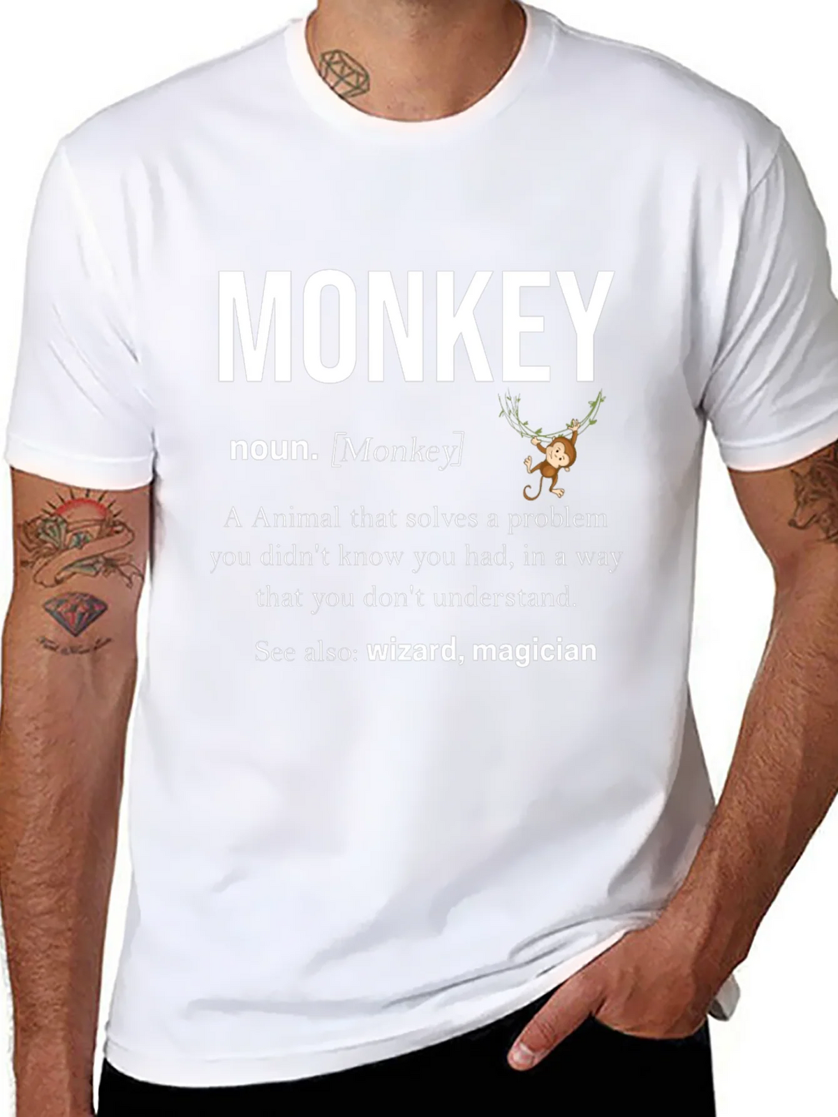 Monkey Definition Graphic T-Shirt product image 7