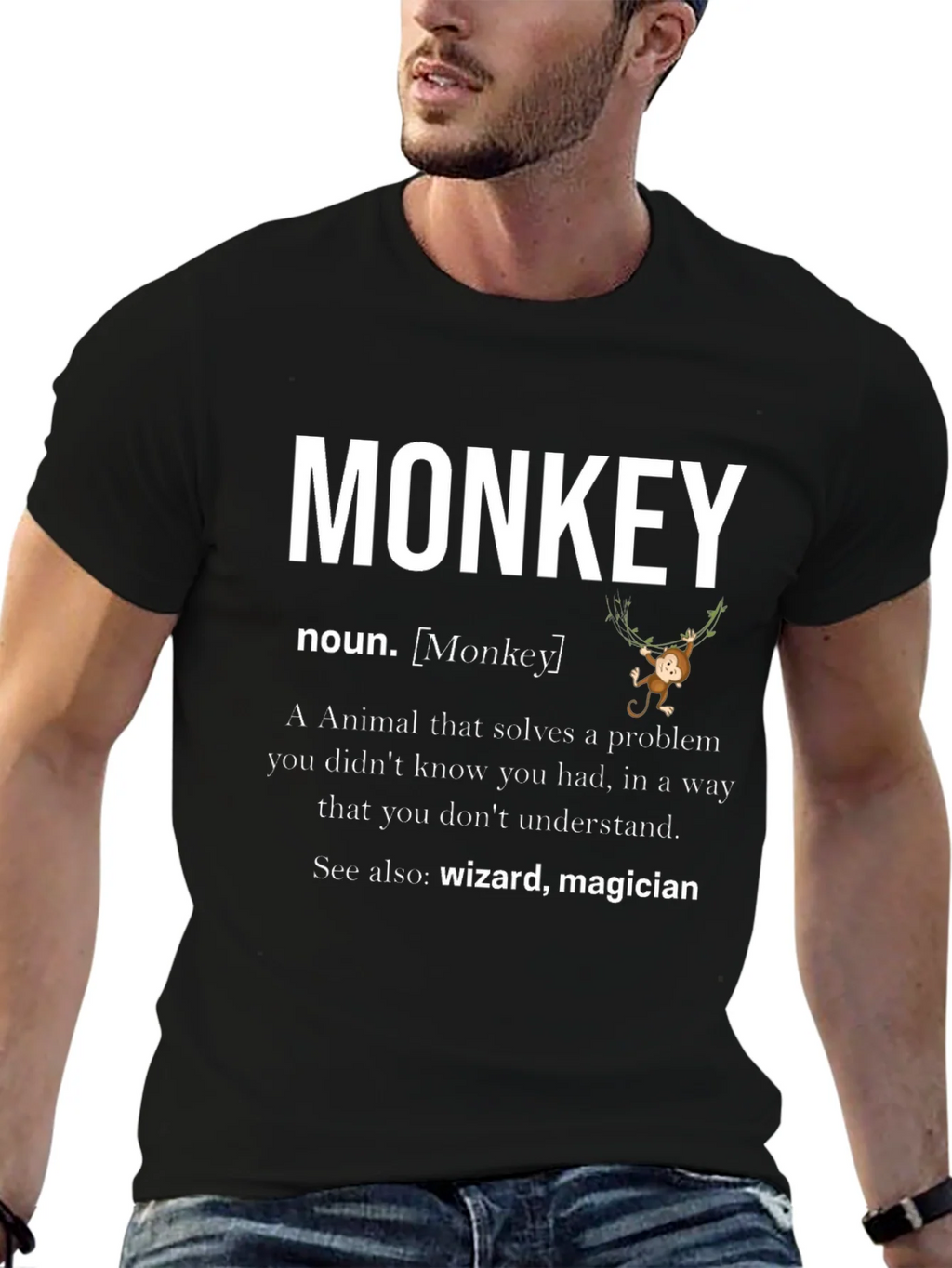 Monkey Definition Graphic T-Shirt product image 6