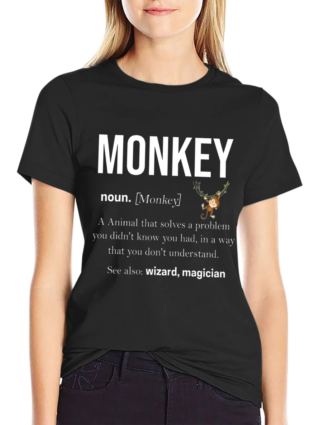 Monkey Definition Graphic T-Shirt product image 2