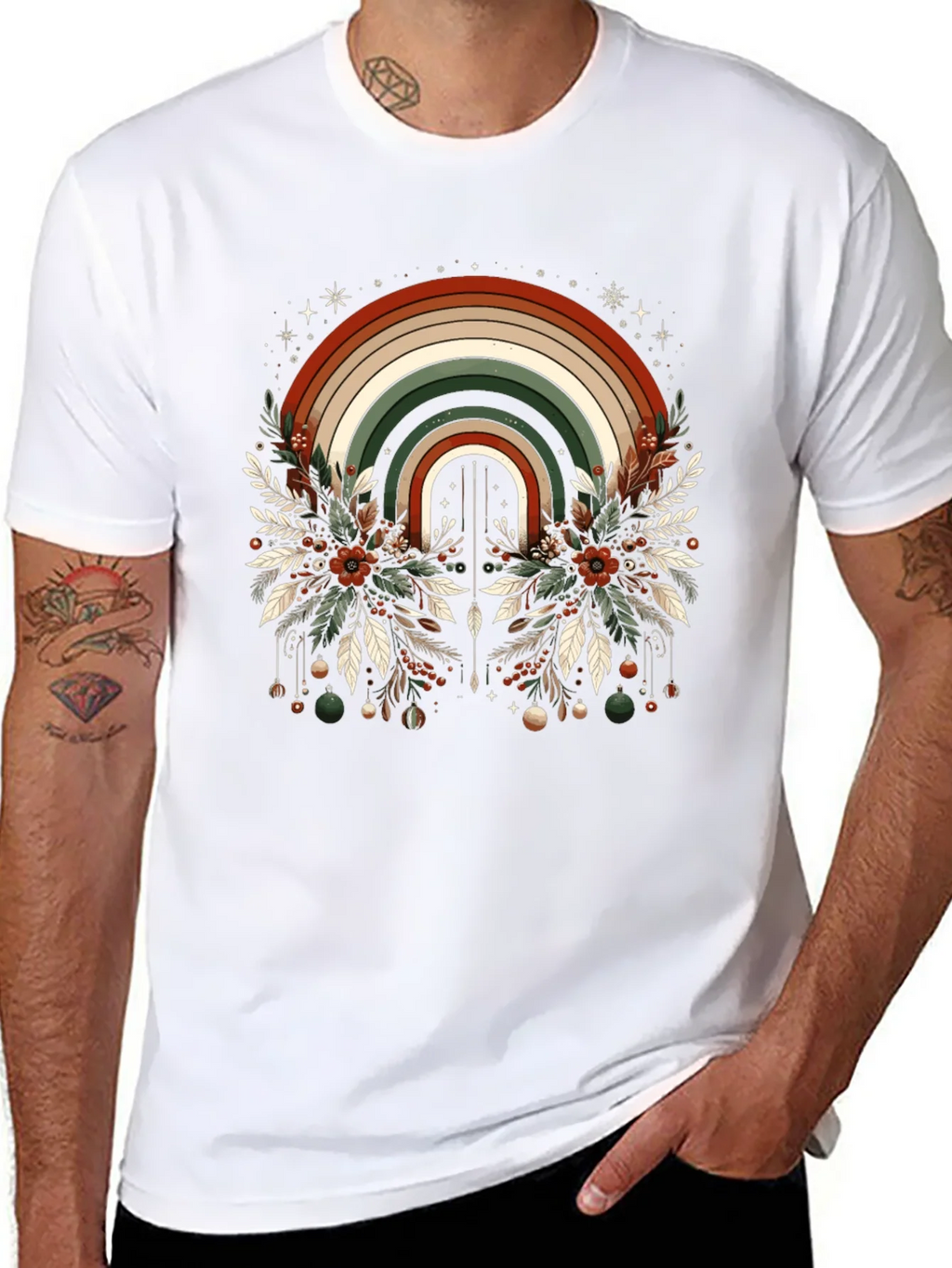 Festive Rainbow Graphic Tee product image 3