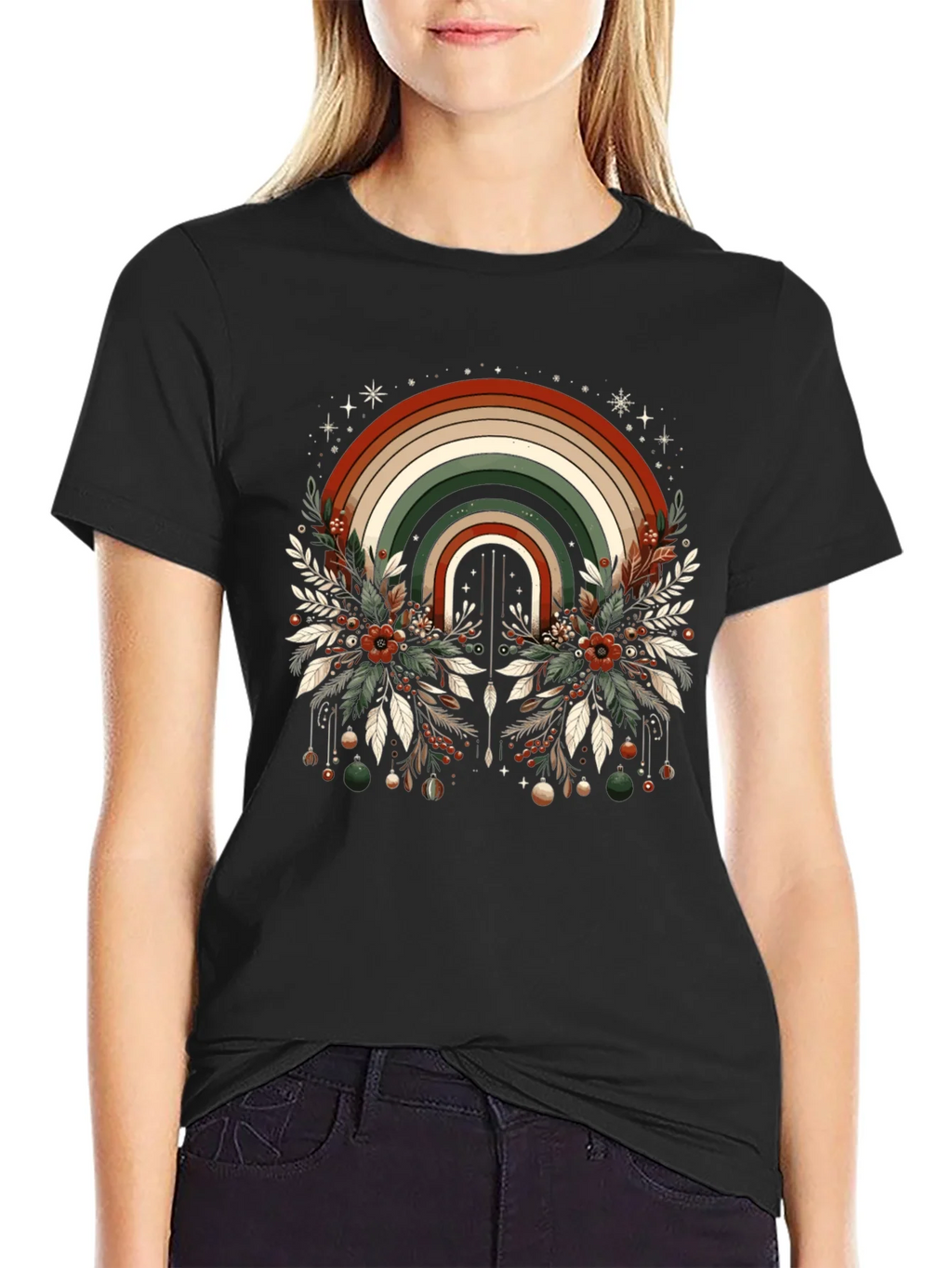 Festive Rainbow Graphic Tee product image 1