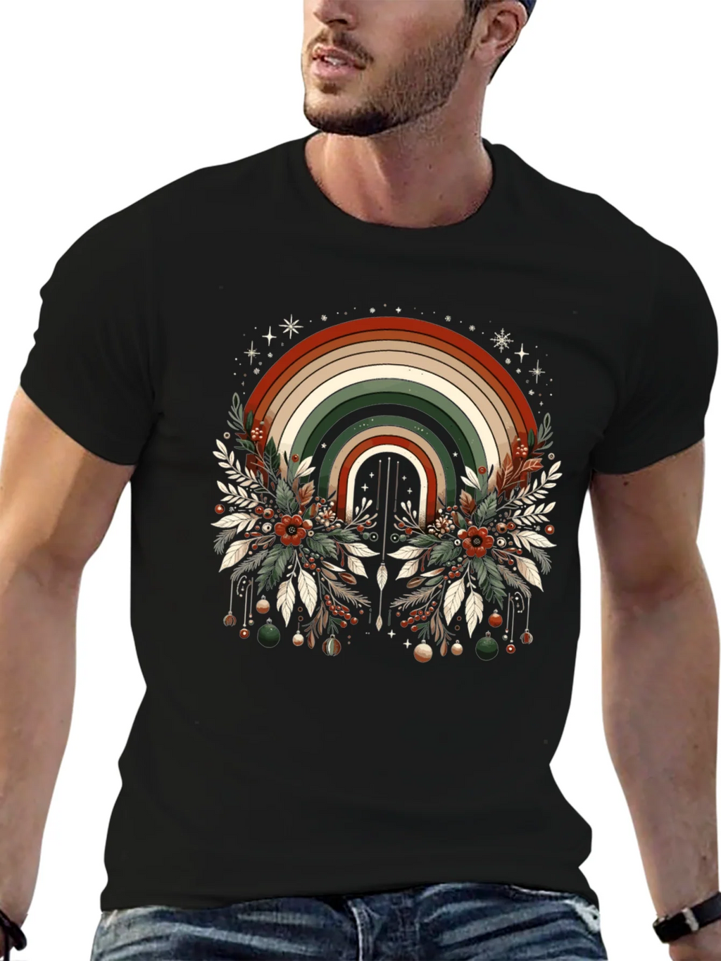 Festive Rainbow Graphic Tee product image 2