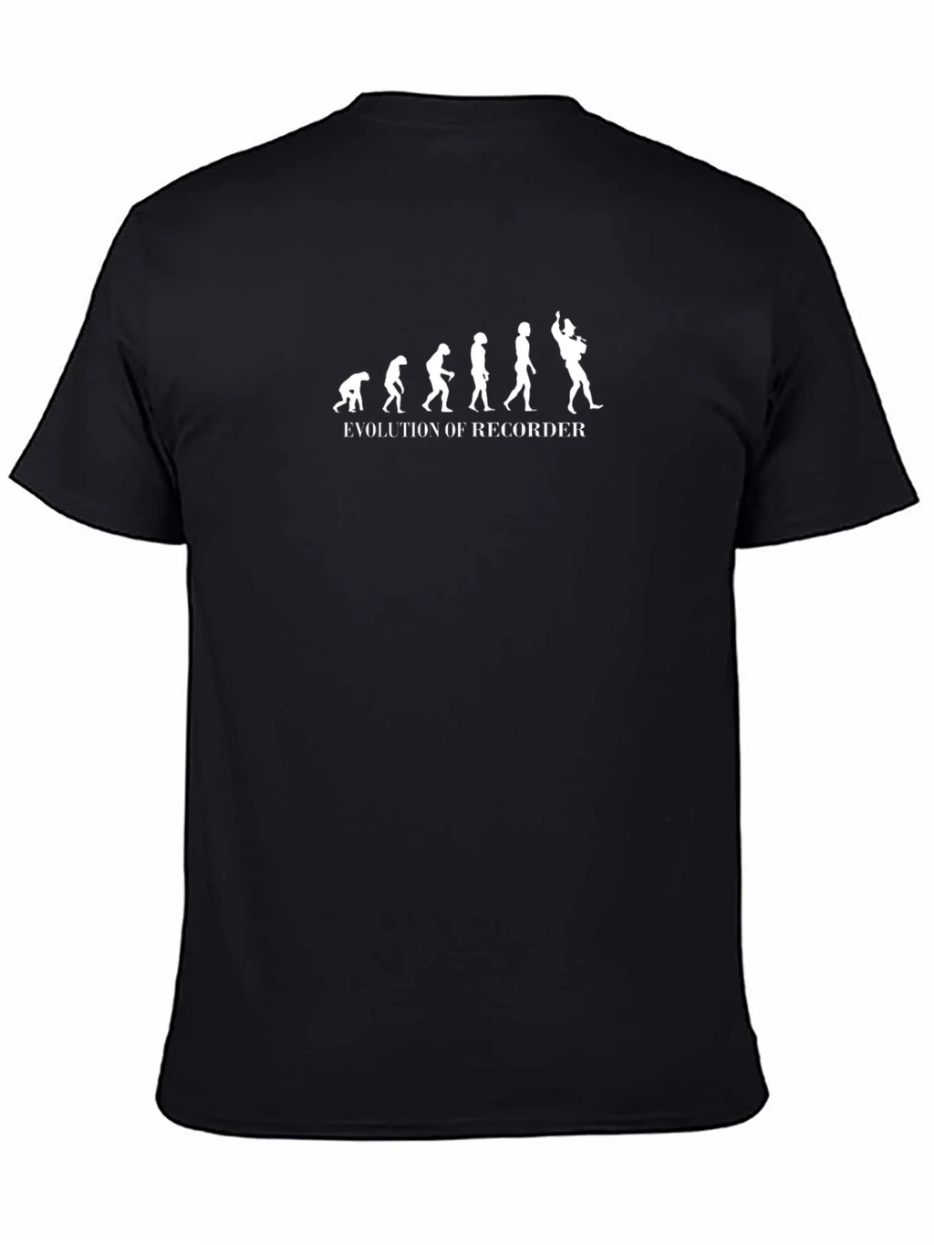 Evolution of Recorder Black Graphic Tee product image 4