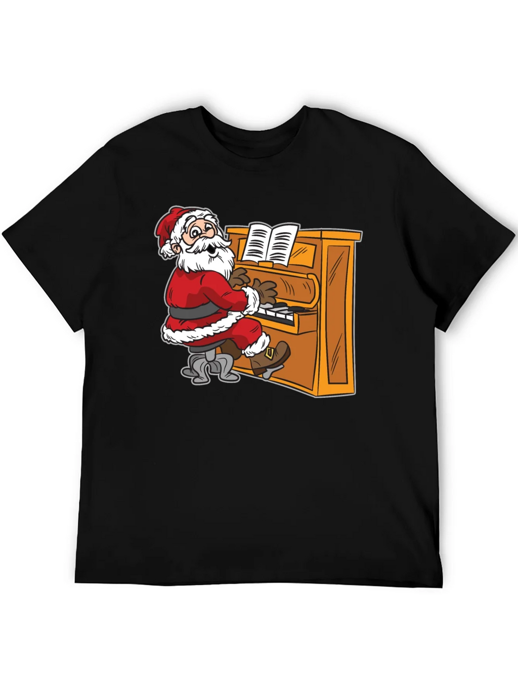 Santa Playing Piano Graphic Tee product image 5