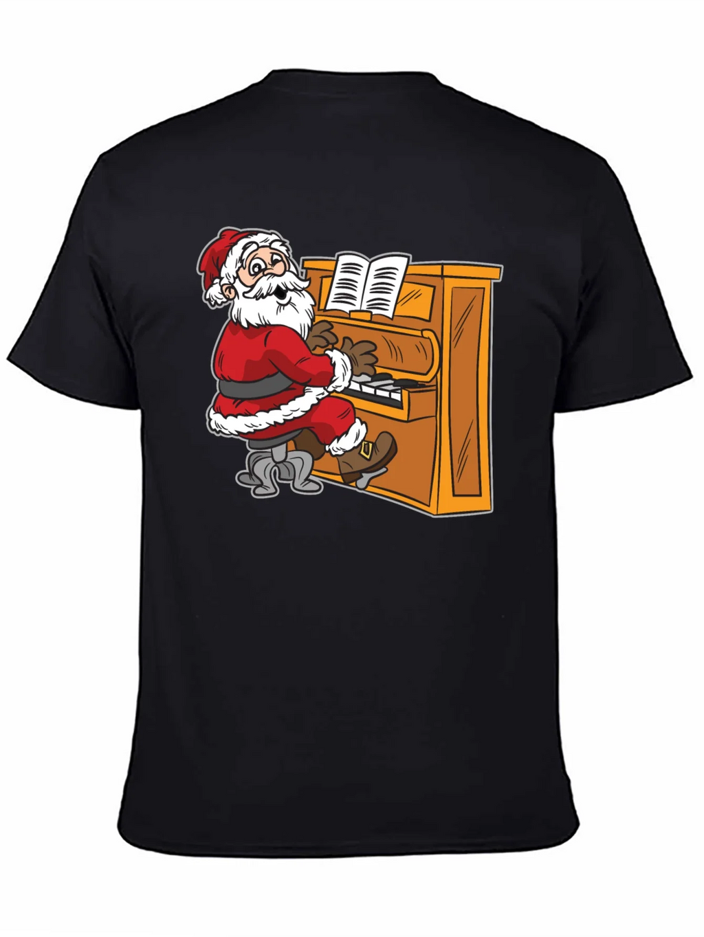 Santa Playing Piano Graphic Tee product image 4