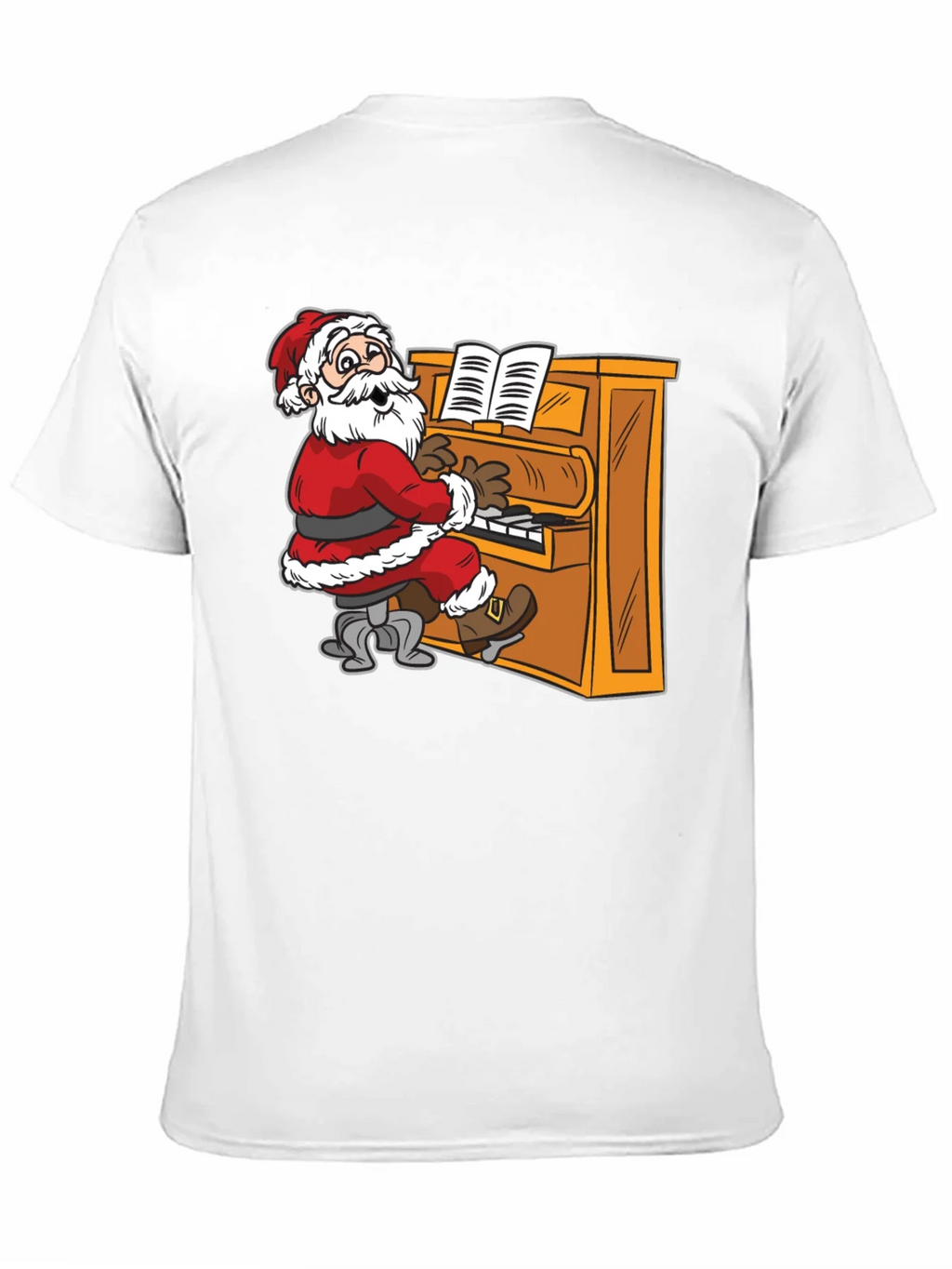 Santa Playing Piano Graphic Tee product image 10