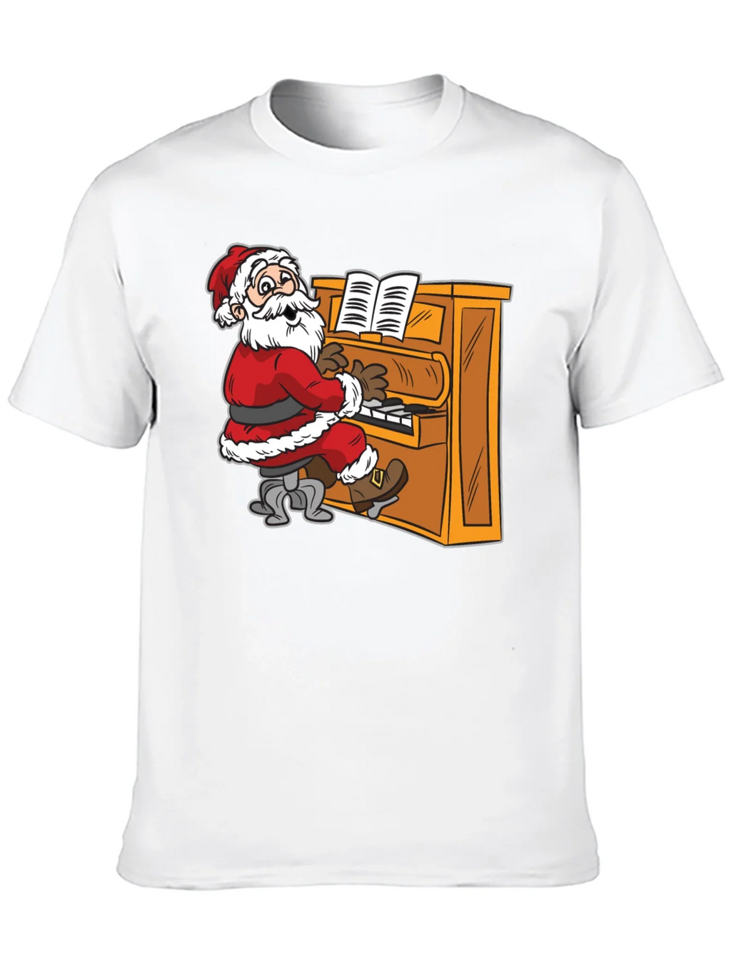 Santa Playing Piano Graphic Tee product image 9
