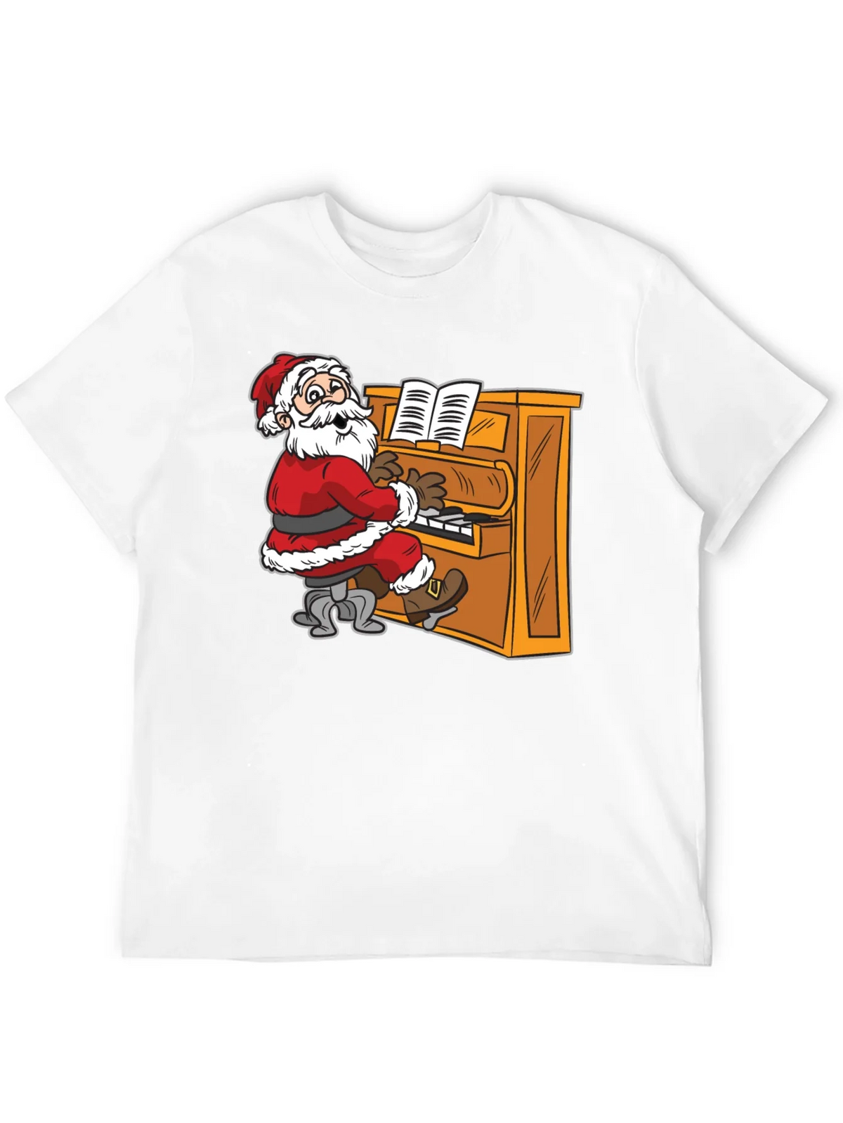 Santa Playing Piano Graphic Tee product image 11