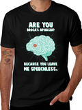 Speechless Brocas Aphasia Brain Graphic T-Shirt product image 1