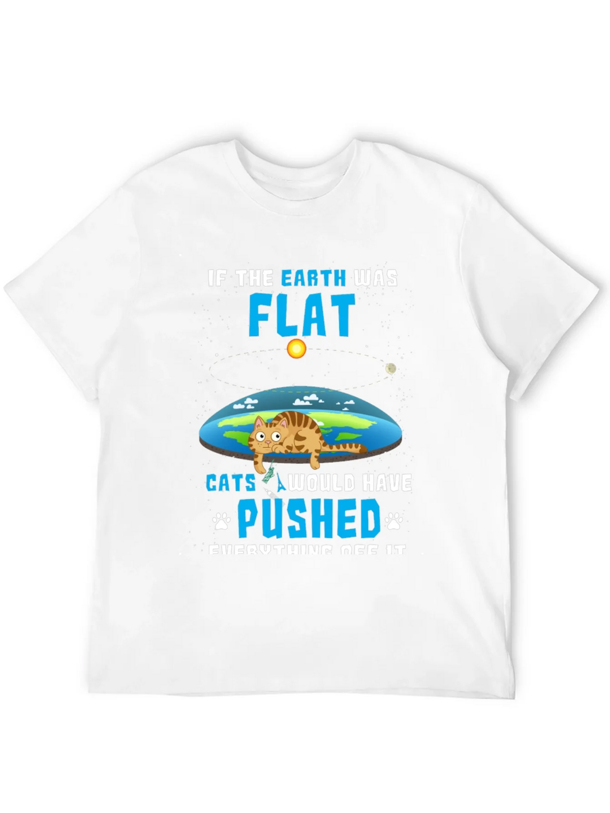 Flat Earth Cat T-Shirt - Funny Graphic Tee product image 6