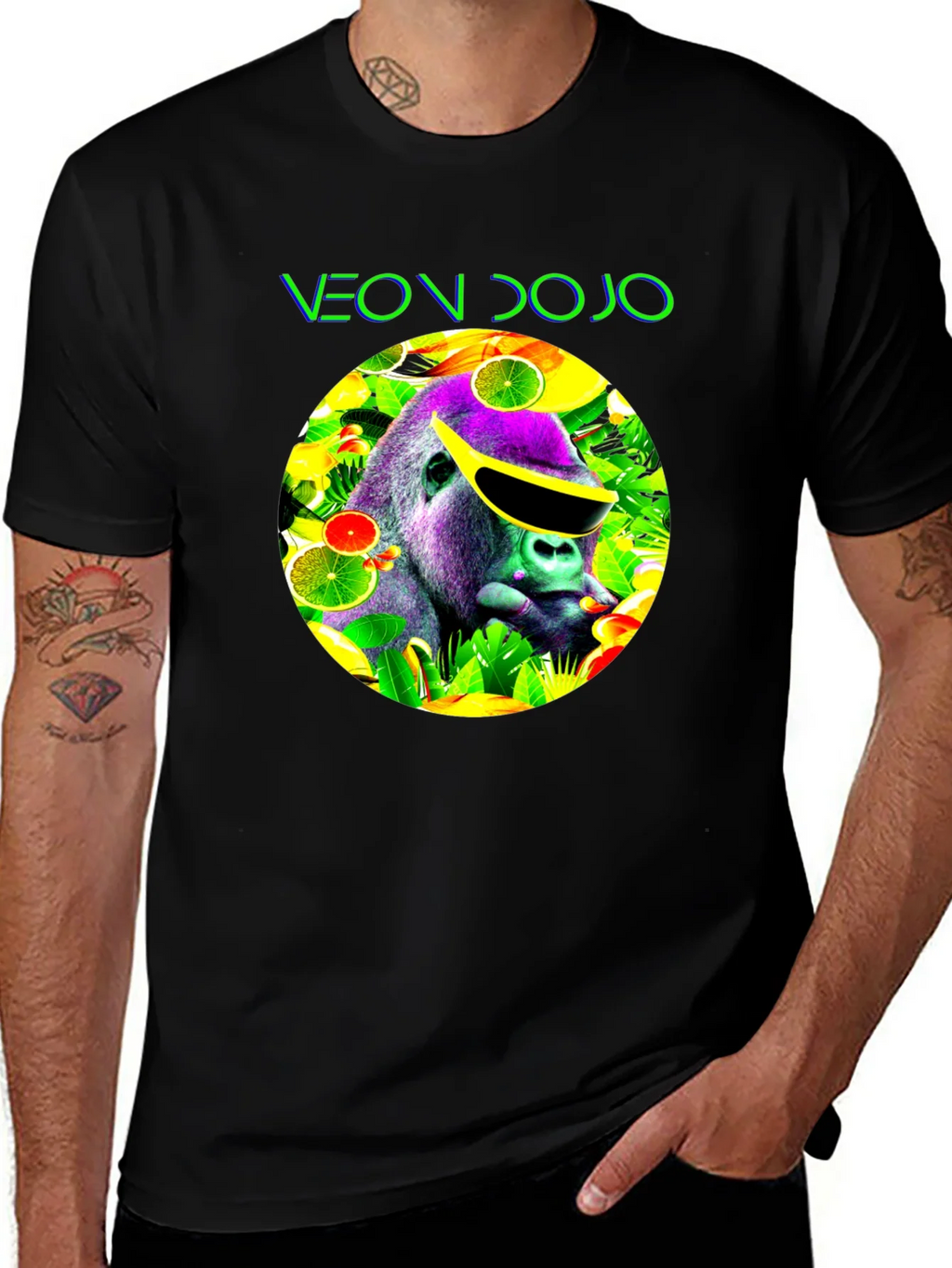 Neon Dojo Gorilla Graphic T-Shirt product image 1