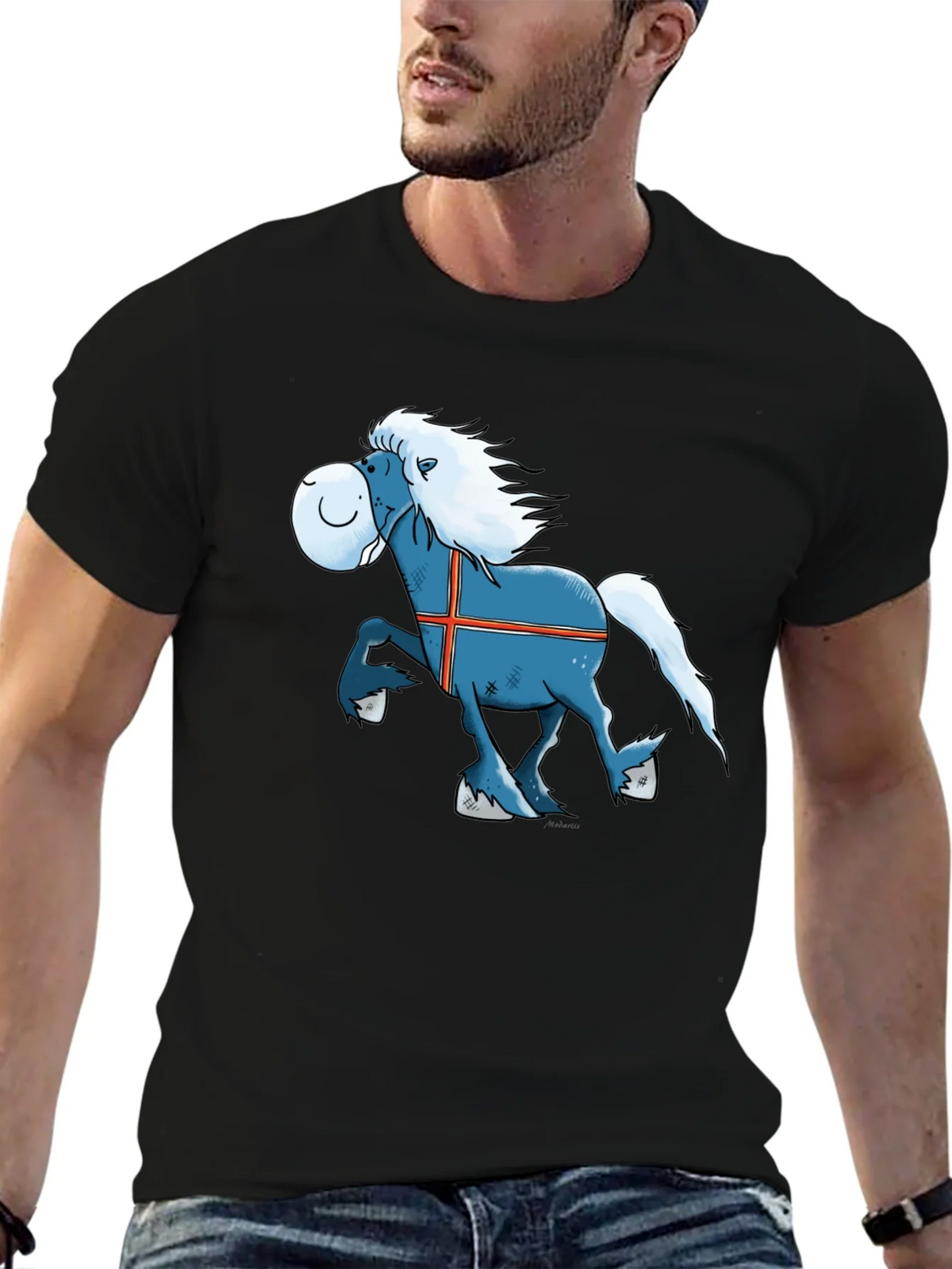 Icelandic Horse Cartoon T-Shirt - Novelty Tee product image 5