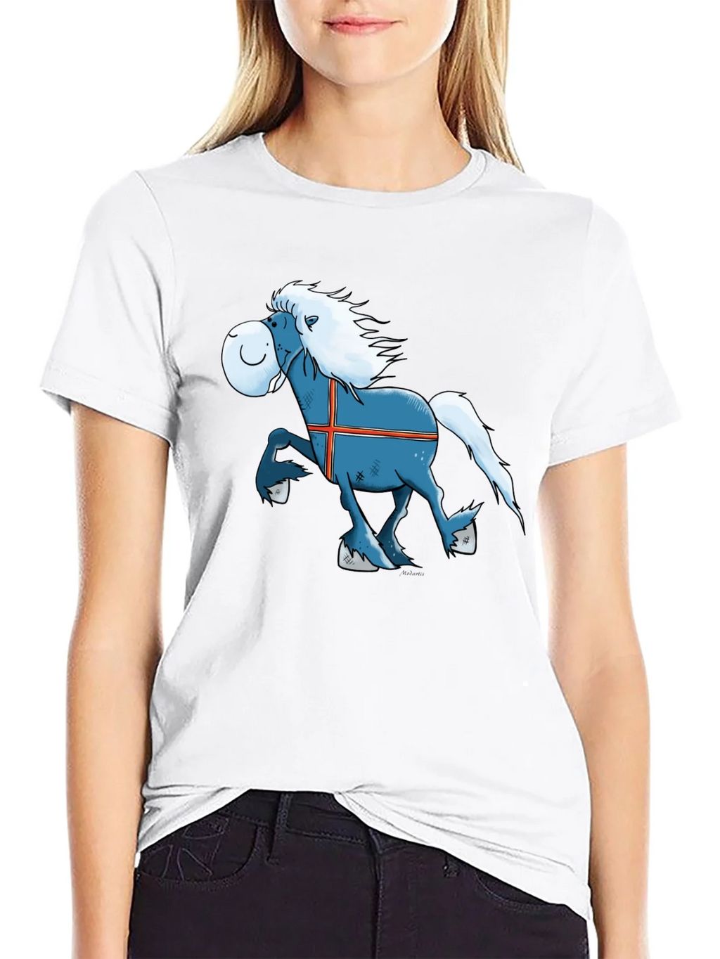 Icelandic Horse Cartoon T-Shirt - Novelty Tee product image 7