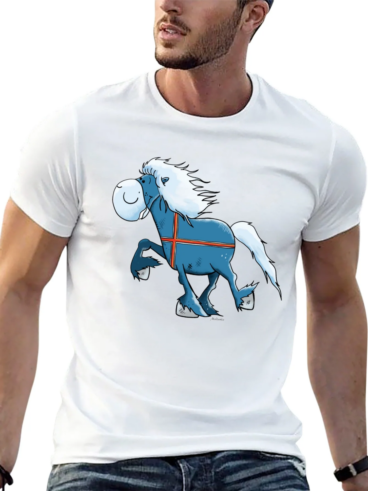 Icelandic Horse Cartoon T-Shirt - Novelty Tee product image 11