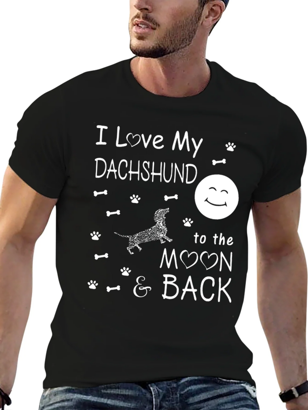 I Love My Dachshund T-Shirt product image 6